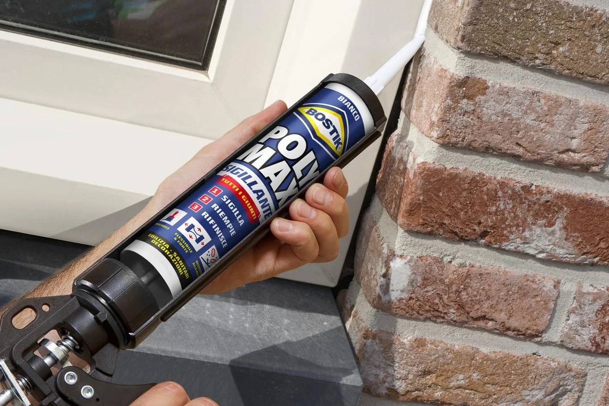 Bostik Poly Max sigillante bianco - sigillante universale permanentemente elastico e verniciabile, non ritira e resiste alle muffe