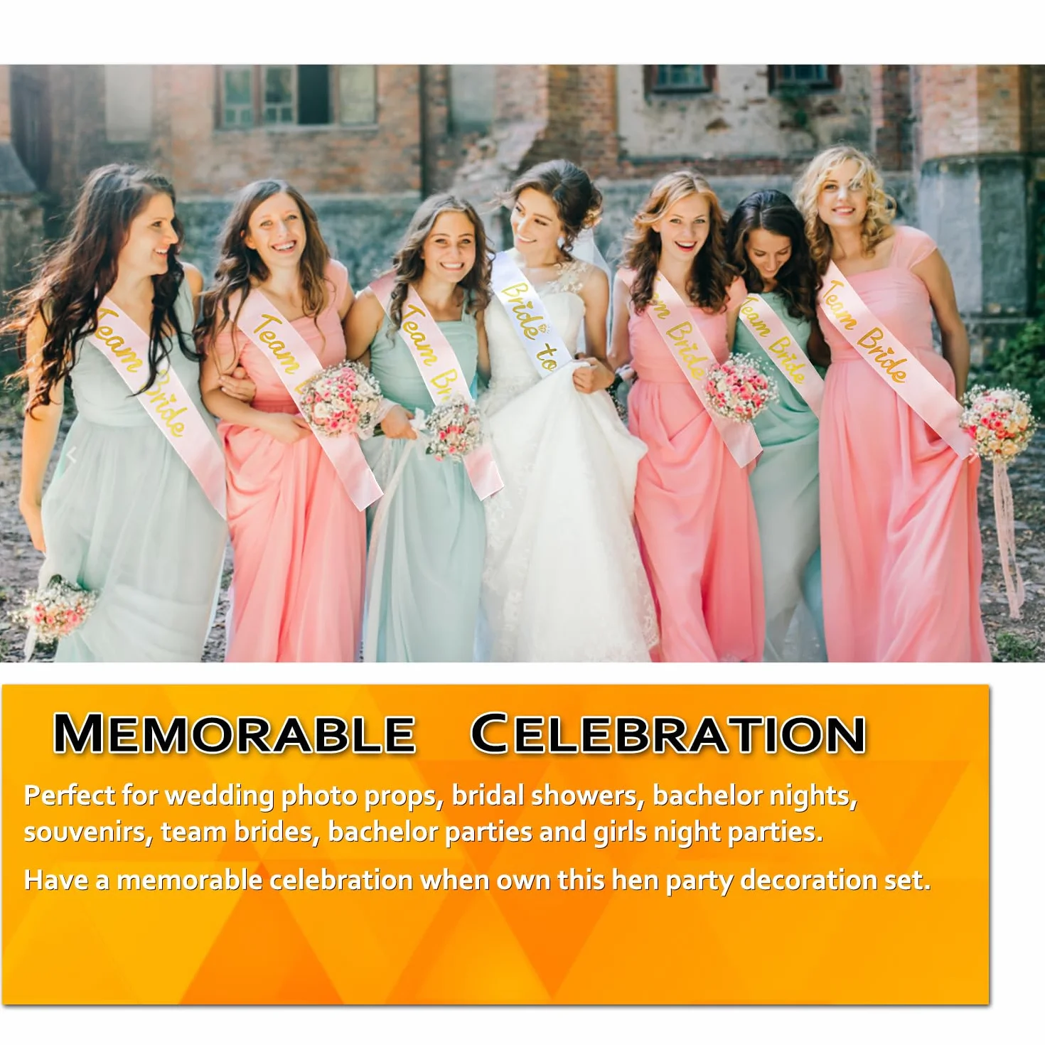 24 Pezzi Gadget Addio al Nubilato Sposa e Amiche, Velo Sposa Addio al Nubilato Gadget, Team Bride, Bride to be Addio al Nubilato, Fasce Addio al Nubilato
