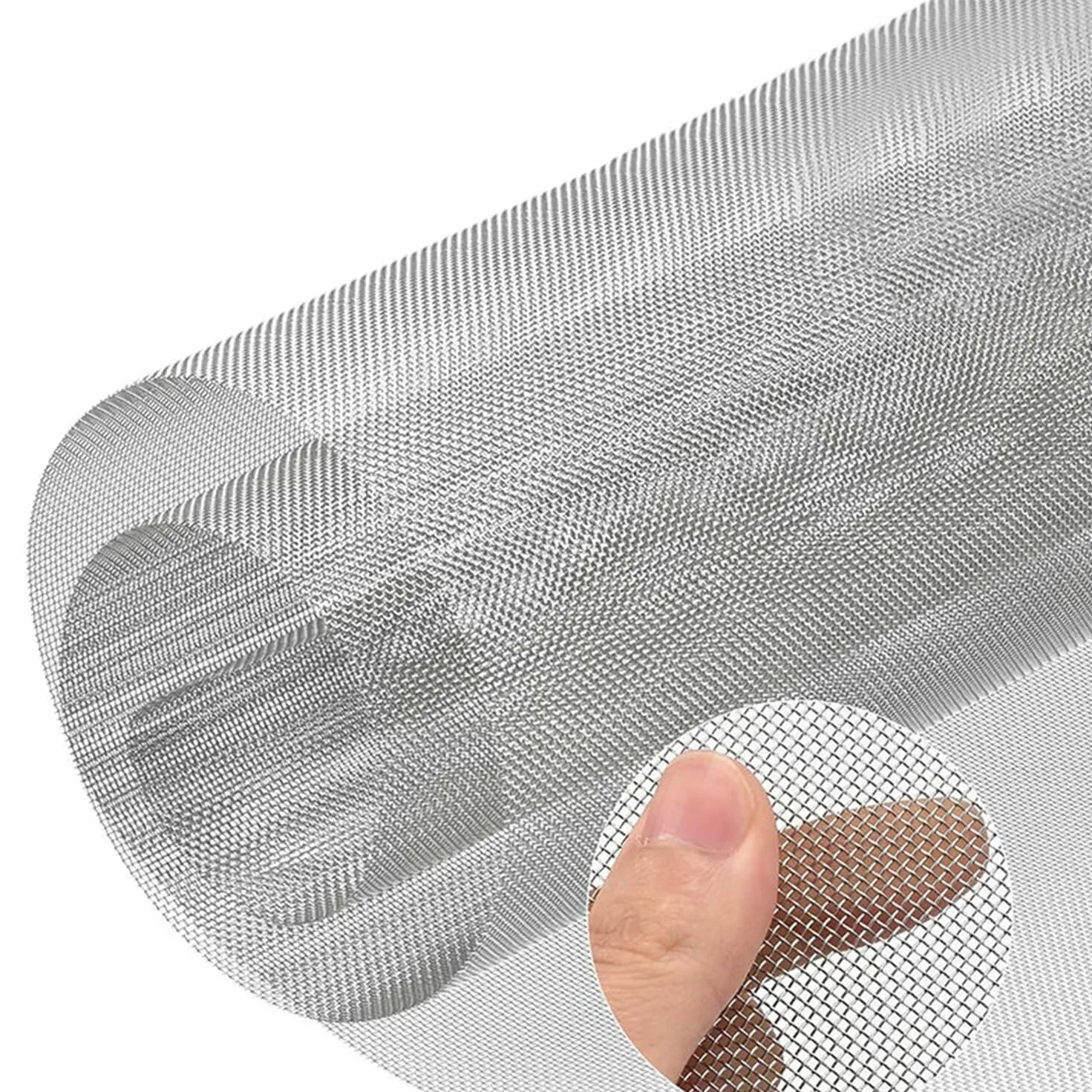 18 Mesh Rete Metallica Inox, Maglia In Acciaio Inossidabile Con Foro Per Maglie Da 1,06mm Foglio Filtrante, Resistente Alla Corrosione Maglia Del Roditore(1.2x6m)