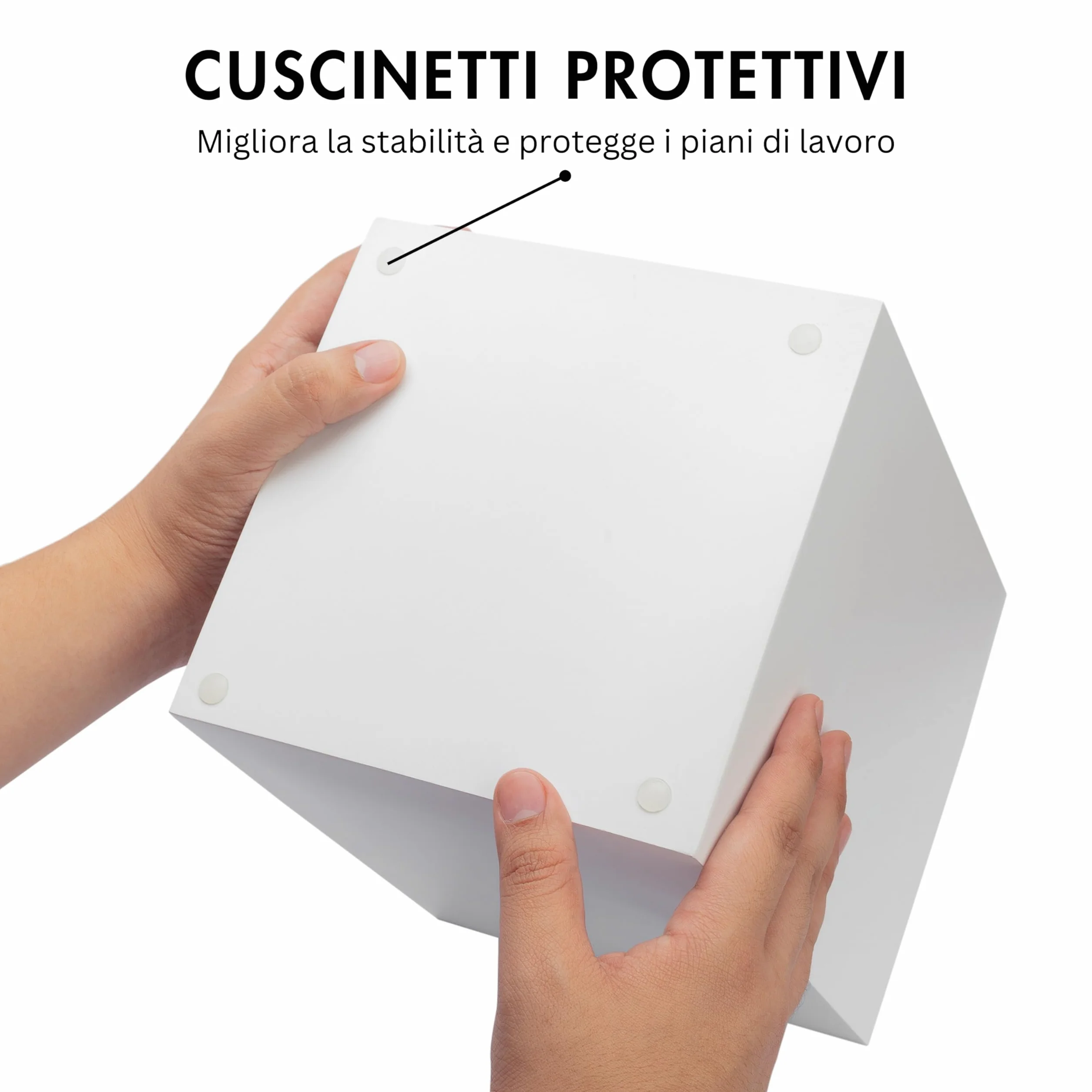YEW DESIGN Pattumiera piccola quadrata bianca opaca, pattumiera da 2 galloni/7,5 litri, cestino per rifiuti per casa, bagni, ufficio, sotto la scrivania, camera da letto, lavanderia, cucina