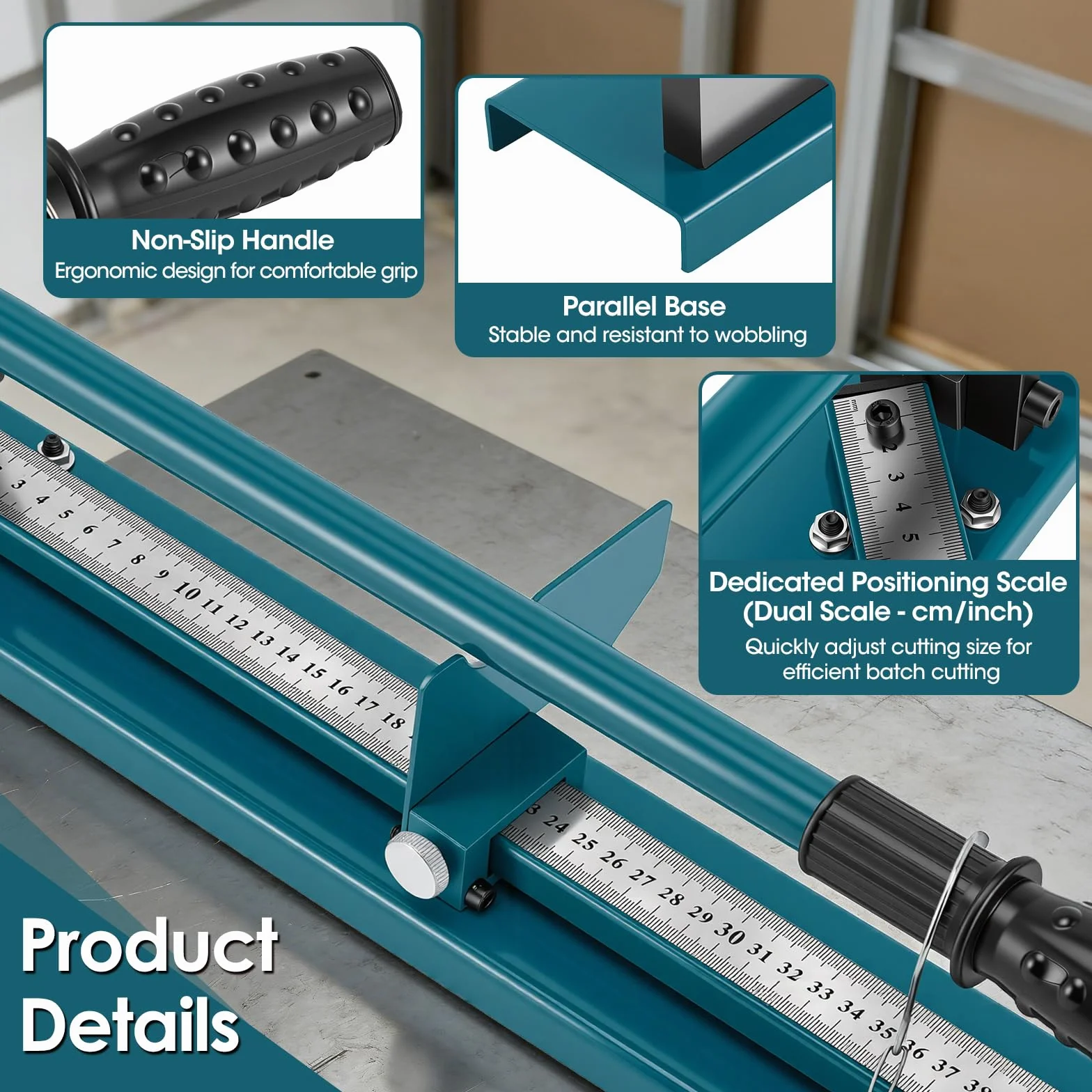 Taglierina Per Rotaie, Taglierina Guide Din A Doppia Scanalatura Utensile Manuale Il Taglio Guide Din Con Righello Misurazione Guide In Acciaio/Alluminio/Ferro 35Mm Strumento Taglio Piastre Canaline