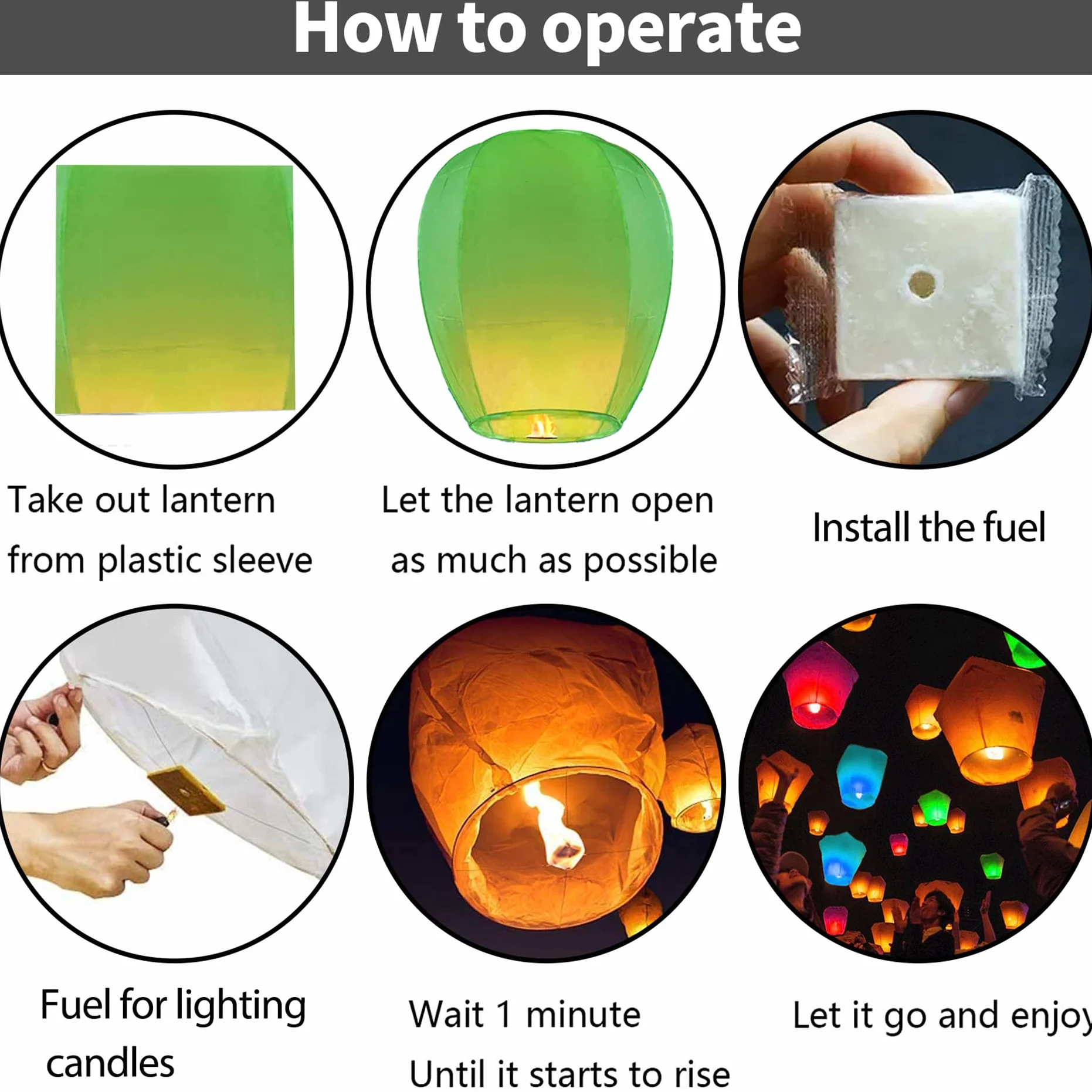 VAIIEYO Lanterne Cinesi del Cielo, Lanterne di Carta Volanti, Lanterne del Cielo che Desiderano, Luci Luminose Volanti in Stile Tradizionale, Usate per Compleanni, Matrimoni, Feste（20 pcs ）