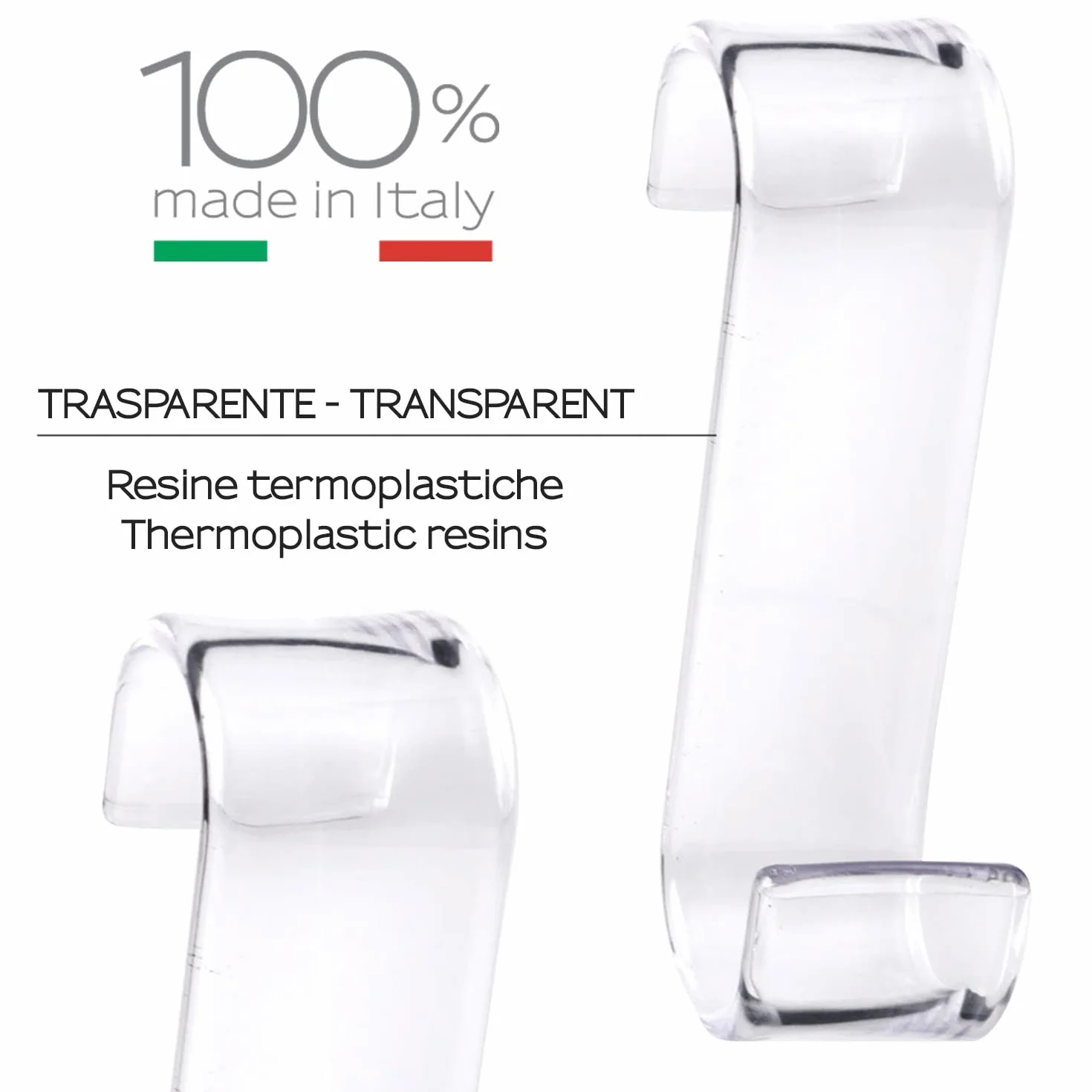 Gedy CROCHET RADIATEUR TRANSPARENT Plastica G-20250000900