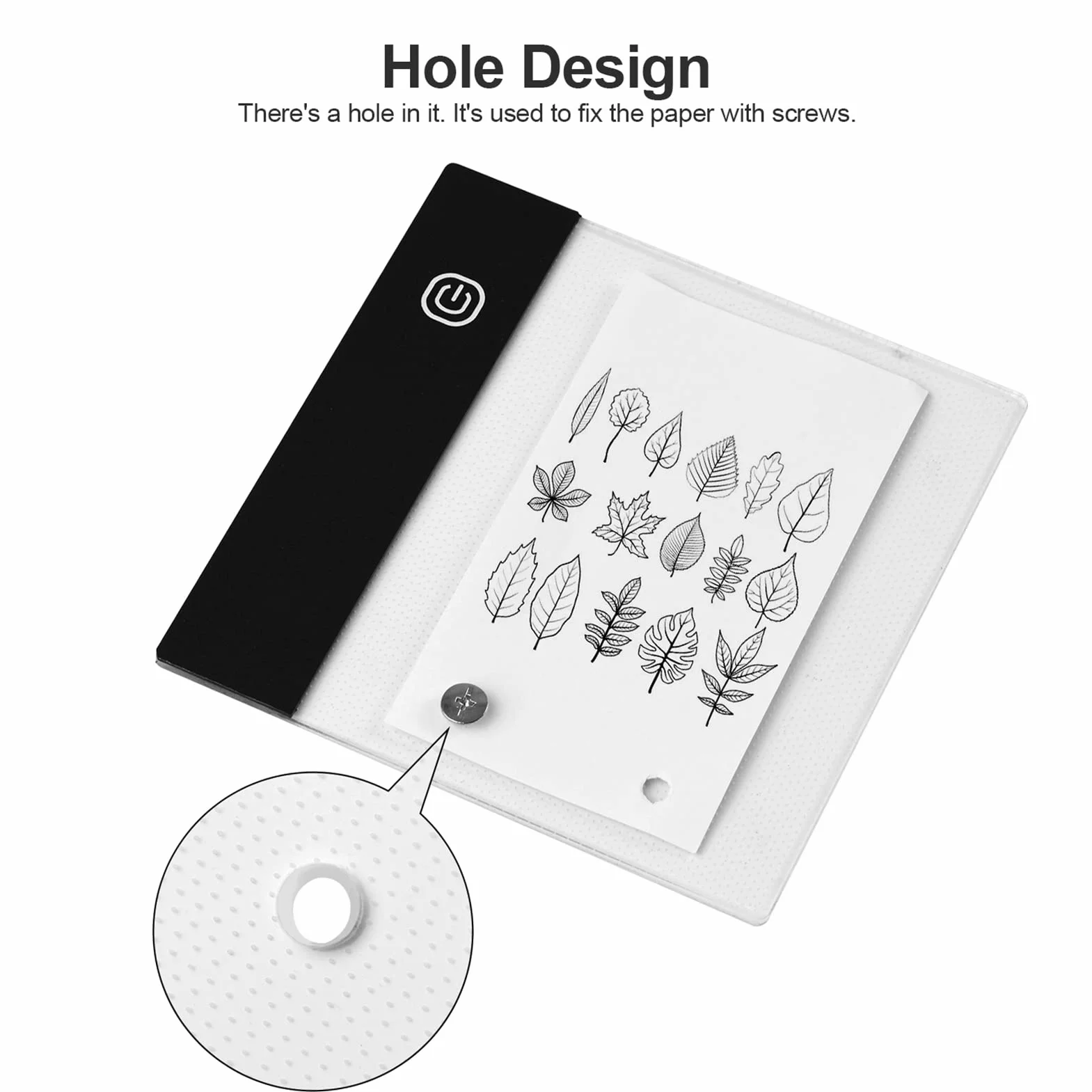 Irfora Kit libro pieghevole con Mini Pad Light Box LED Design Tablet con Foro 300 Fogli Flipbook Carta Viti di giunzione per Disegno Aniione Schizzo Creazione