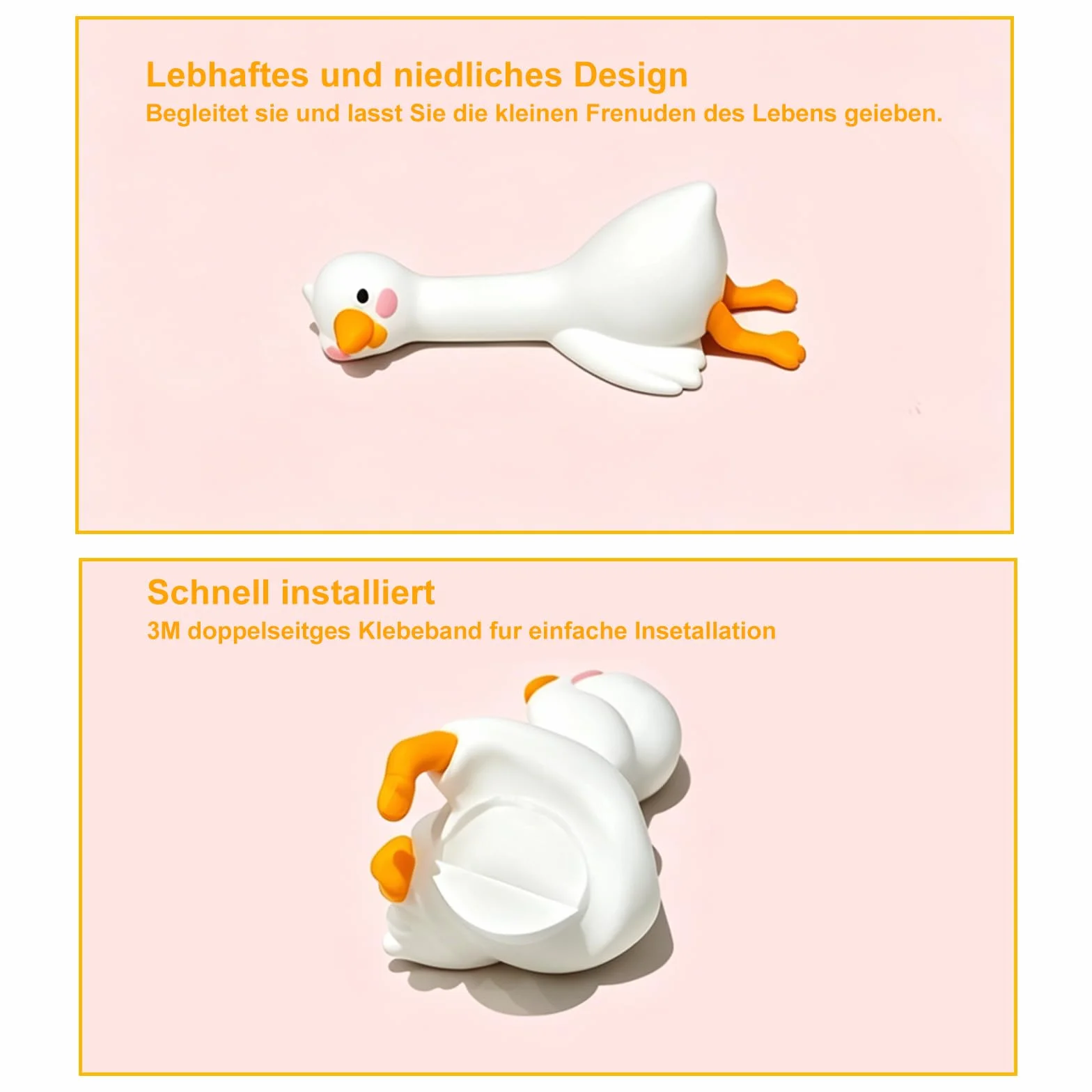 Mini statuette d'oca per ufficio, decorazione da scrivania, gadget divertenti, regali per colleghi