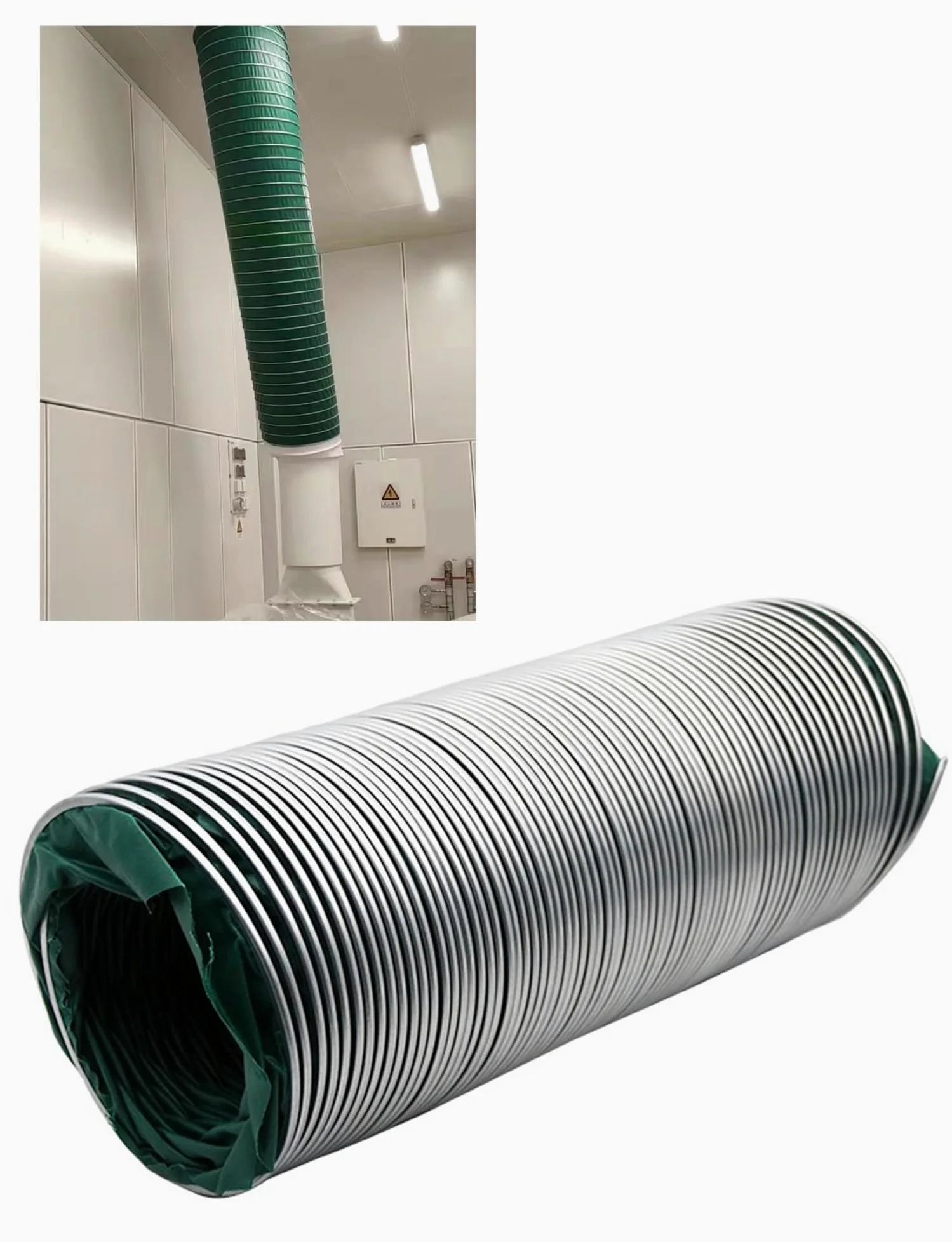 Tubo flessibile per ventilazione e aerazione, 10 m, ad alto flusso d'aria, leggero, per officine e serre