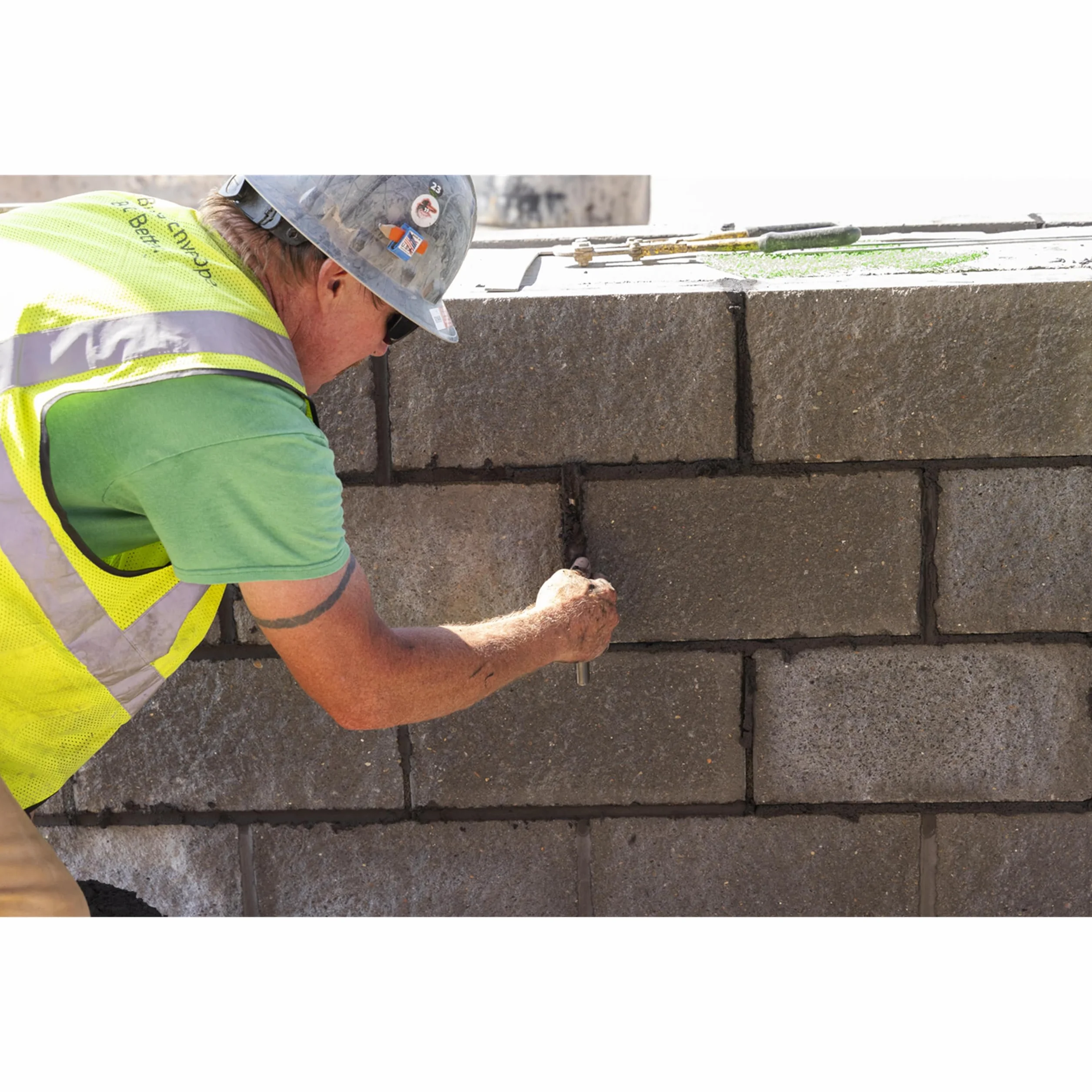 Giuntatrice per mattoni Marshalltown in acciaio al carbonio, cazzuola per giunti, dimensioni dei giunti 10 e 13 mm, eccellente strumento per muratura
