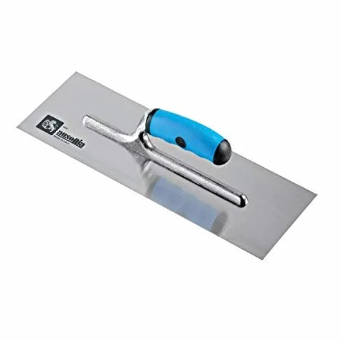 AUSONIA - Frattazzo per pavimentisti industriali frattone FUSION lama in acciaio INOX 36x10 cm