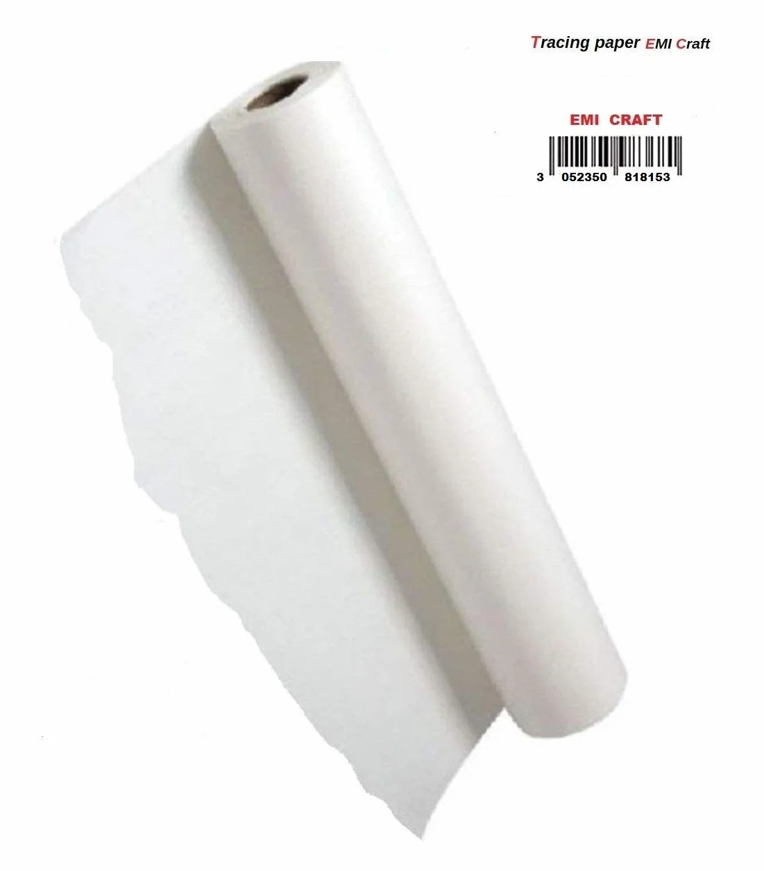 Rotolo da disegno, 40 g/m², 33 cm x 20 m, trasparente, 0,33 x 20 m, 40/45 g/m²