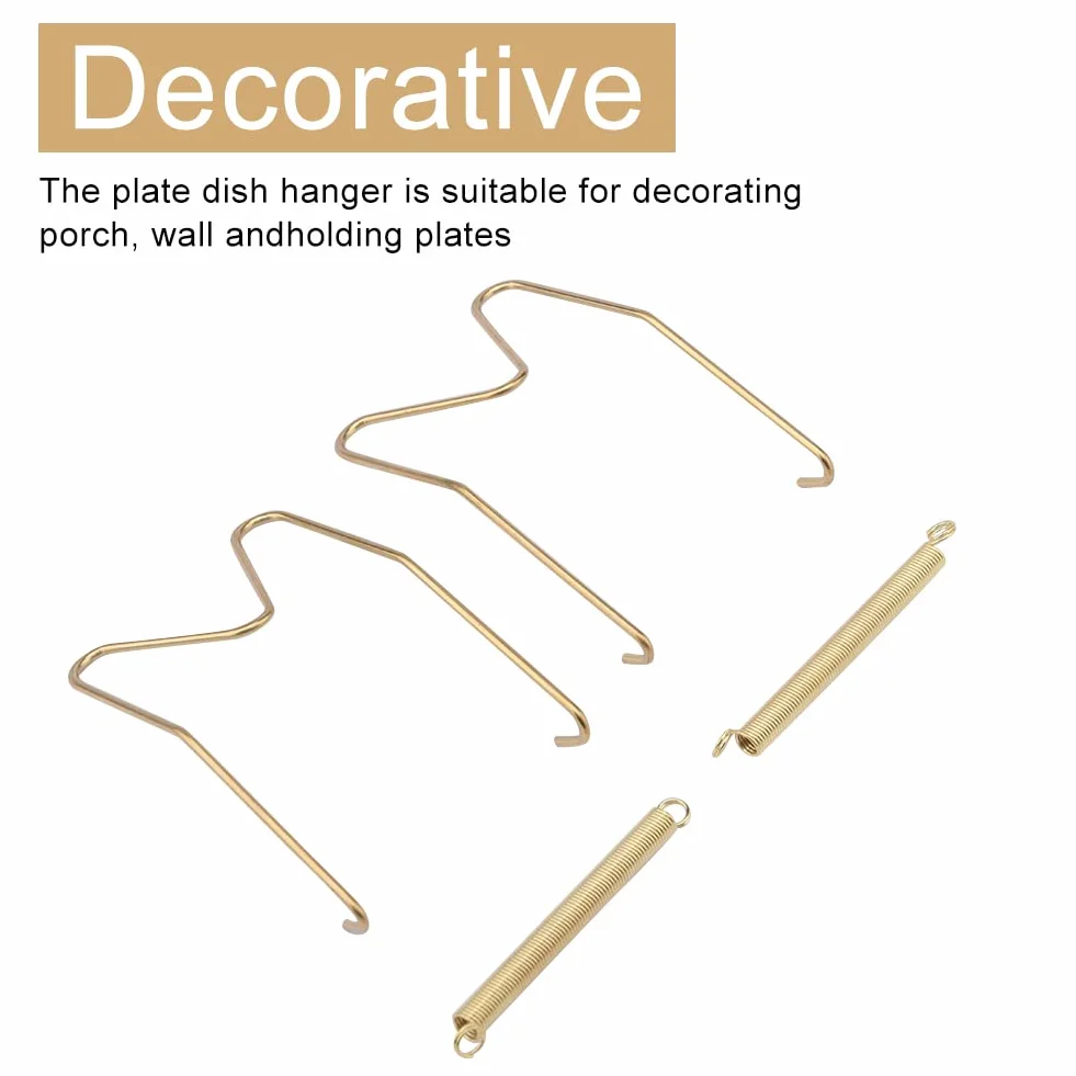 QLING 2 Pezzi Appendiabiti da Parete Sospensione Decorativa per Piatti 20,3 cm/25,4 cm/30,5 cm/35,6 cm/40,6 cm Appendiabiti da Parete Invisibili, Come Illustrato, 30,5 cm