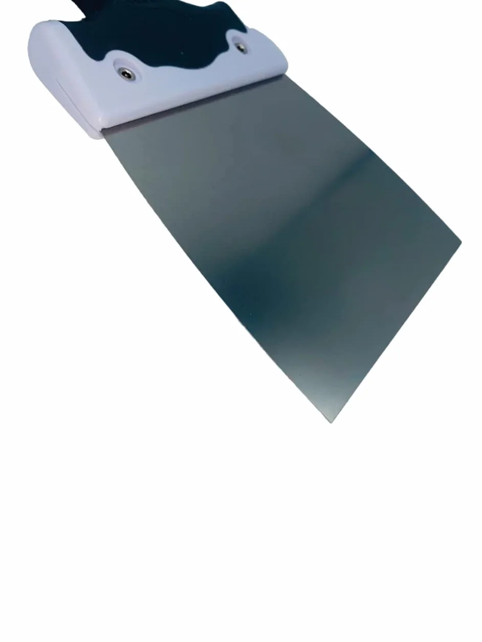 NESPOLI 37011 14 coltelli a spatola acciaio bi-materiale, Bianco, 14 cm