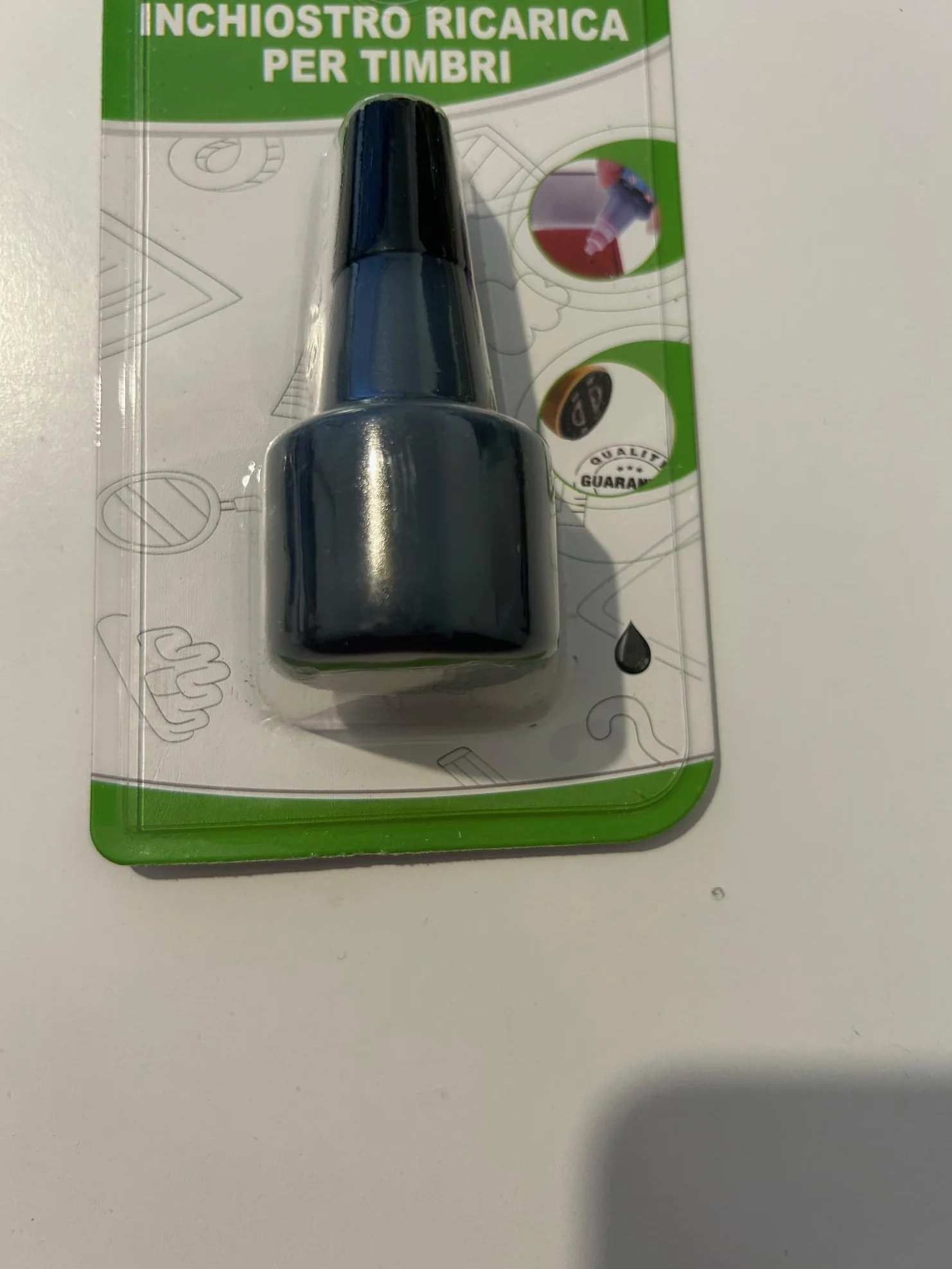 Inchiostro Liquido di Ricarica per Timbri Nero 30 ml Acqua e Glicerina 1 Bottiglia