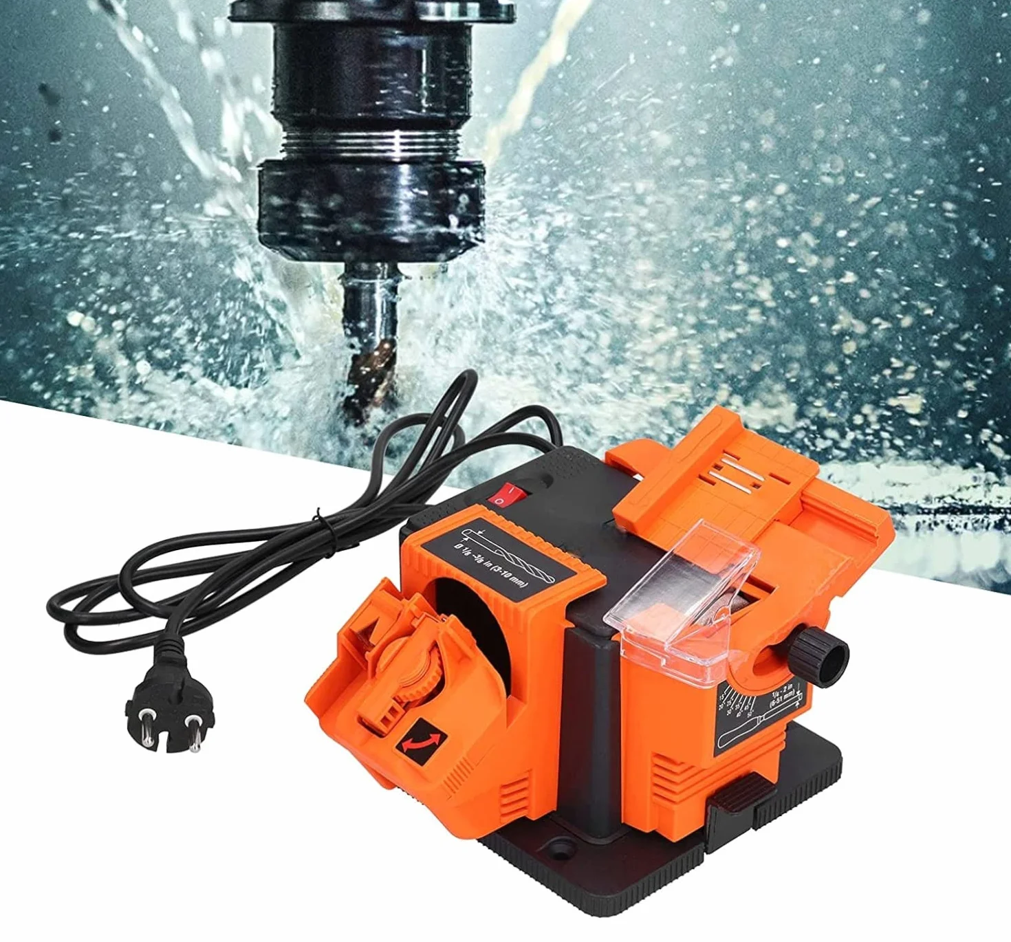 Affilacoltelli elettrico da 160W Affila Coltelli Arrota Lame Forbici Cacciaviti Scalpello Affilatrice Elettrica Affilapunte Multifunzionale Affilalame Per Uso Domestico