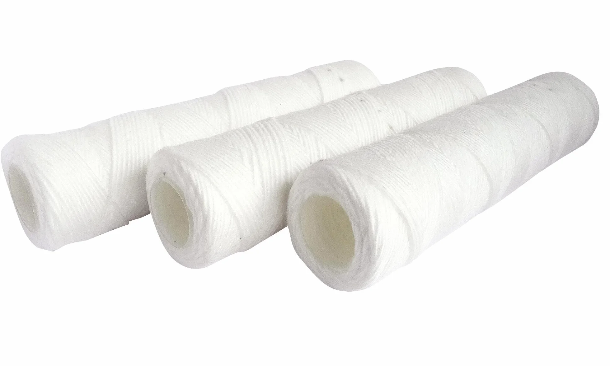 AQUAWATER Confezione da 3 cartucce filtranti avvolto 20μ formato standard 10"