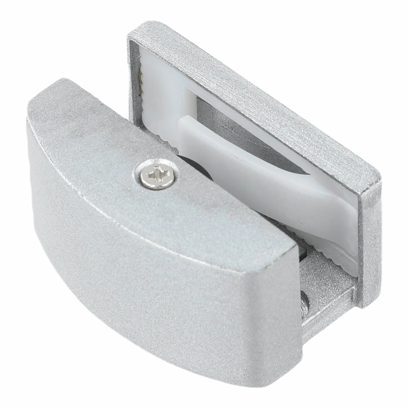 Per la guida regolabile del pavimento della porta di vetro con rivestimento in peluche, sistema di binario inferiore del portello scorrevole montato a pavimento, vetro in lega di zinco