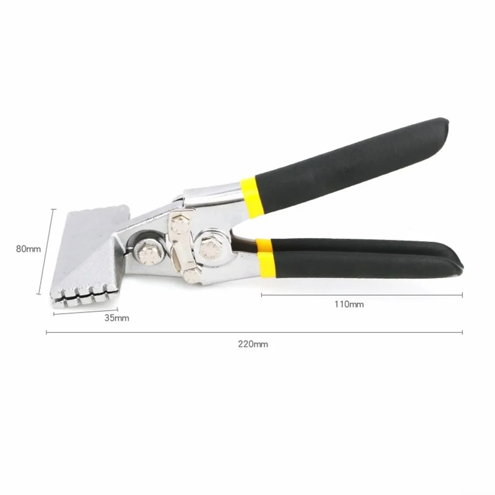 Pinza piegatubi per lamiera, con manico a gomito, strumento di crimpatura, A