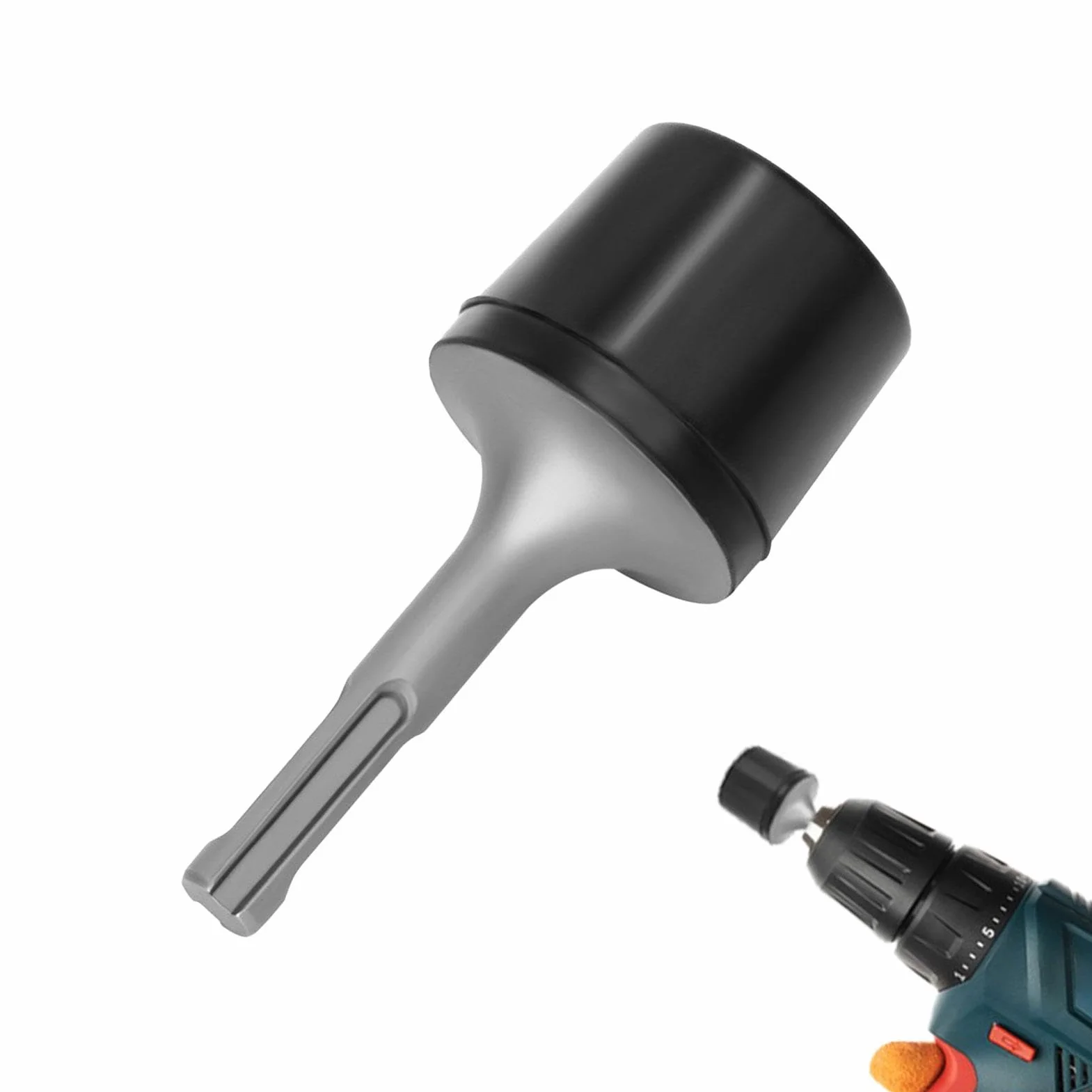 Martello elettrico in gomma | Martello vibratore per termosifoni con gambo rotondo per di piastrelle, costruzione e sigillatura di bordi in gomma ad alta durezza | Strumento professionale per la
