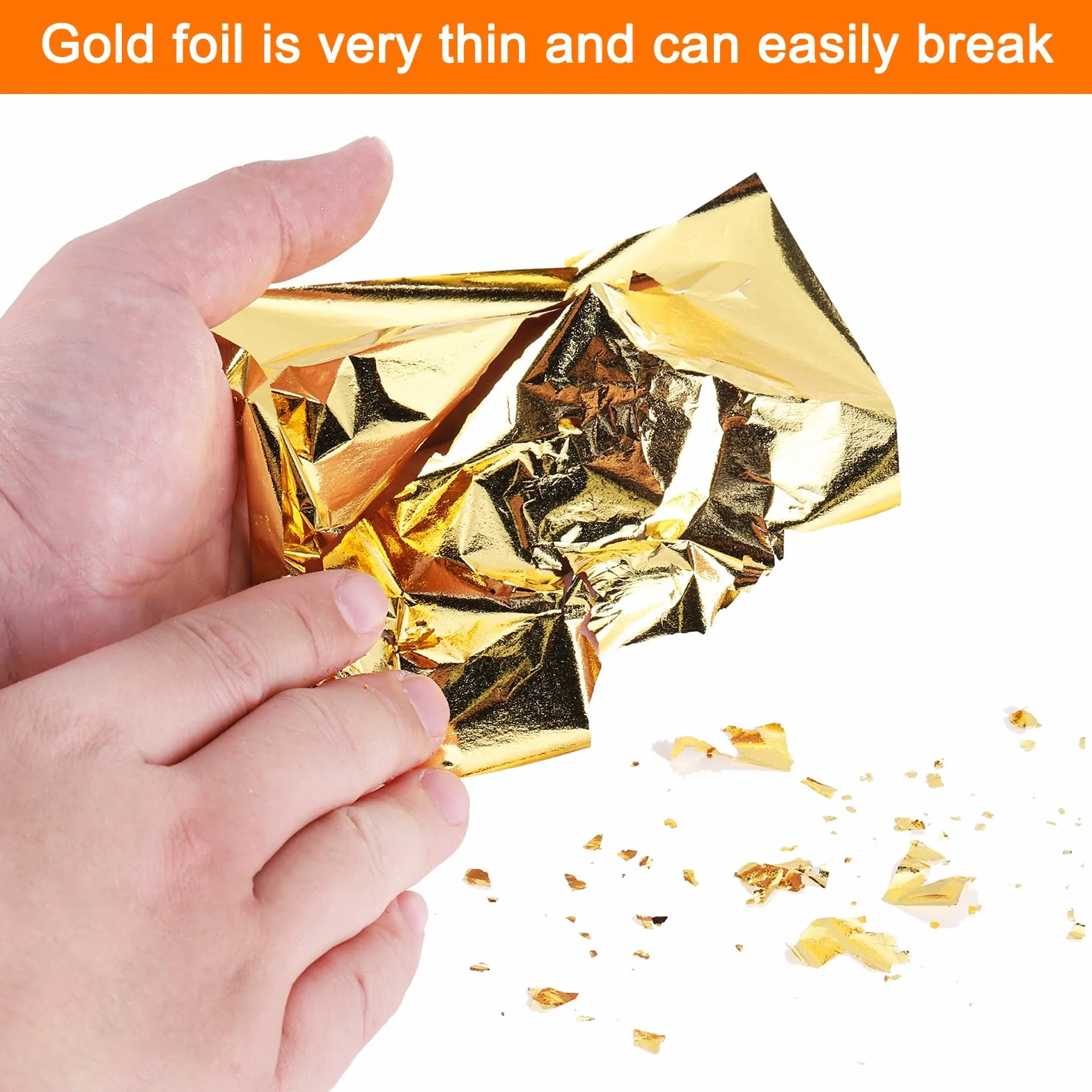 QUARKZMAN 200pz Fogli Foglia d'Oro 14cm x 14cm Fogli Foglia d'Oro Imitazione per Artigianato, Cornici per Foto, Sculture, Unghie e Decorazioni Artistiche Fai da Te, Nero