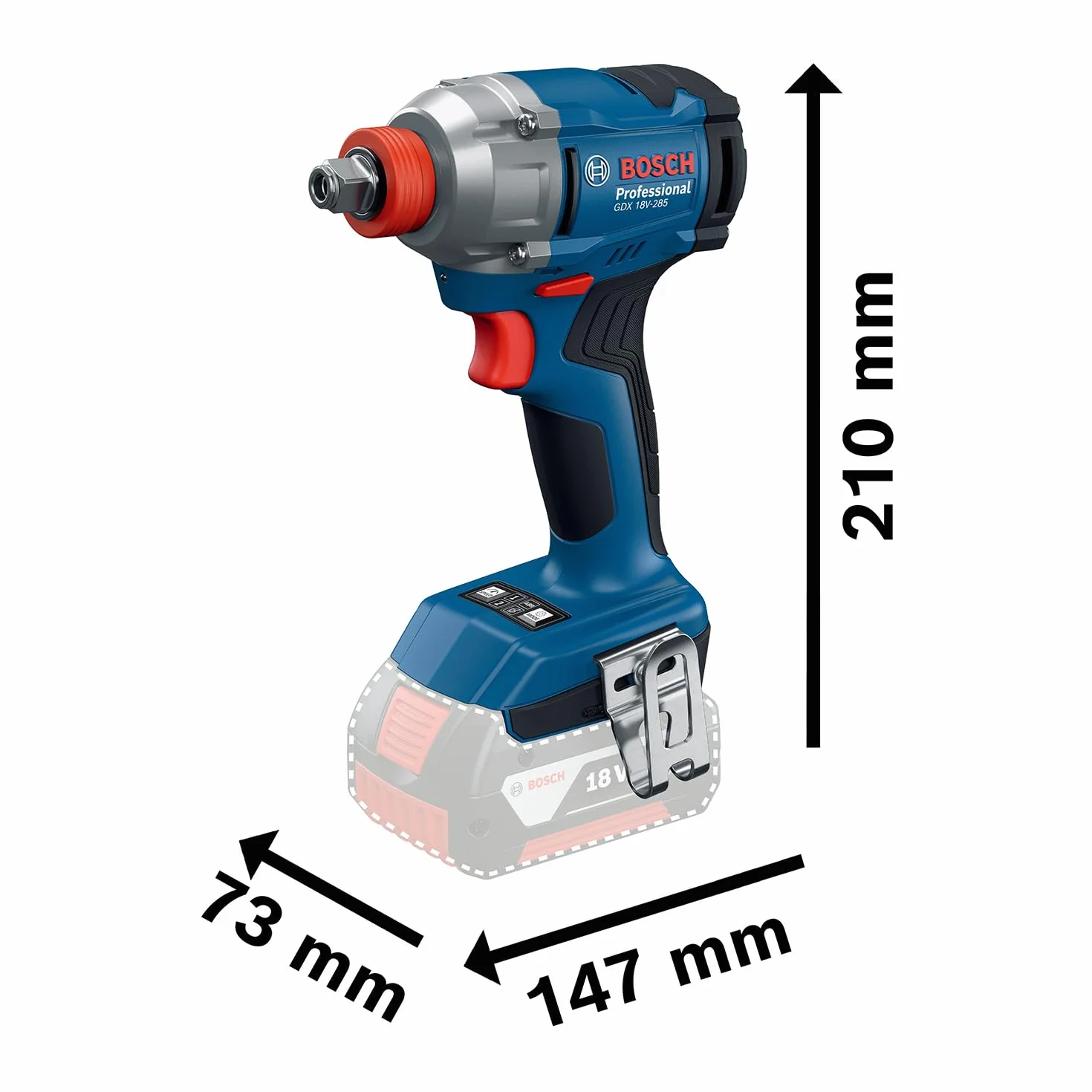 Bosch Professional GDX 18V-285 Avvitatore a percussione 18V