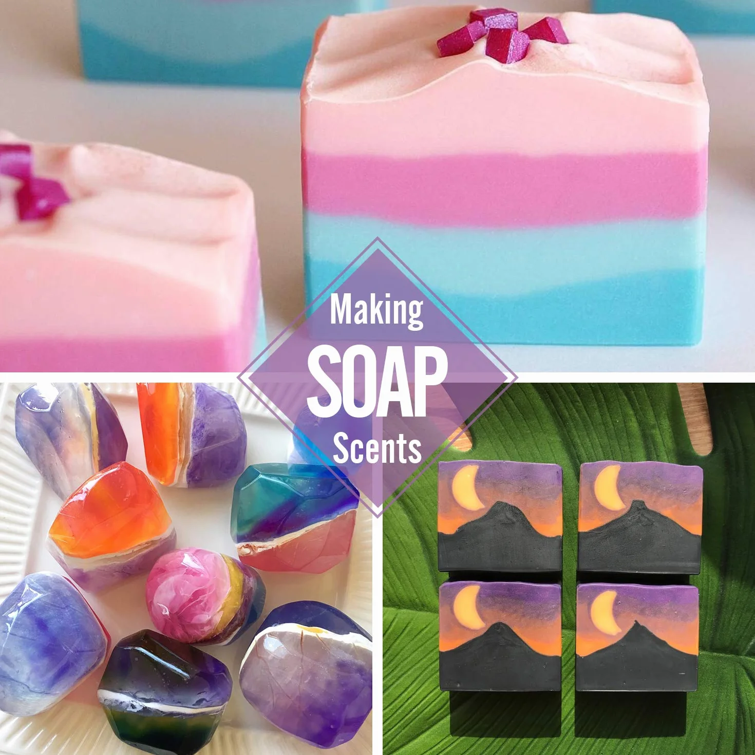 Oli Profumato al Sapone - 14 Profumati di Sapone per Bomba da Bagno, Produzione di Soap DIY - Profumi Concentrati di Grado Alimentare per Fragrance, Cosmetici, Oli Essenziali - 10ml Ciascuno