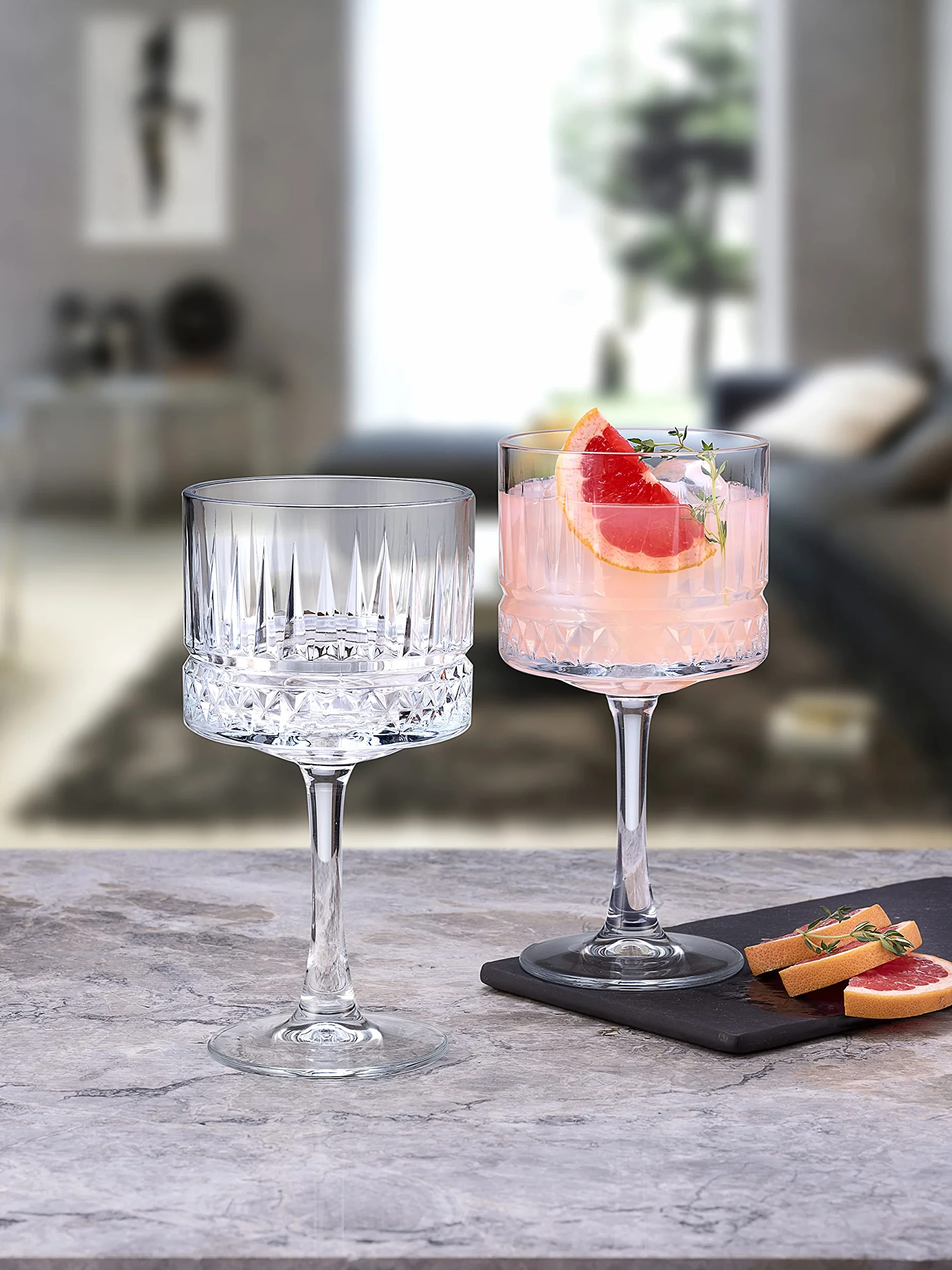 Pasabahce Elysia Bicchieri da Cocktail Set 4 Pezzi Vetro Trasparente 500 cc