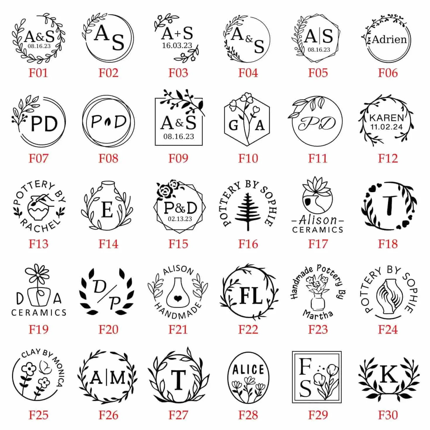 Timbro per Sapone Personalizzato, Timbro Personalizzato per Argilla, Timbri per Sapone Personalizzati con Logo/Nome, Regalo per Artisti di Ceramica e Amanti del Fai-da-Te, Amante dell'Arte del Sapone