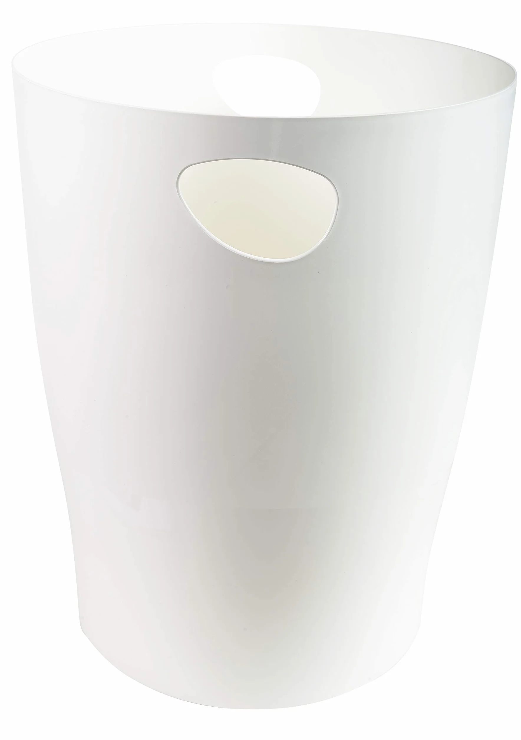 Exacompta ECOBIN 45313D - Cestino per la spazzatura con manici, 15 litri, elegante e robusto, colore: Bianco