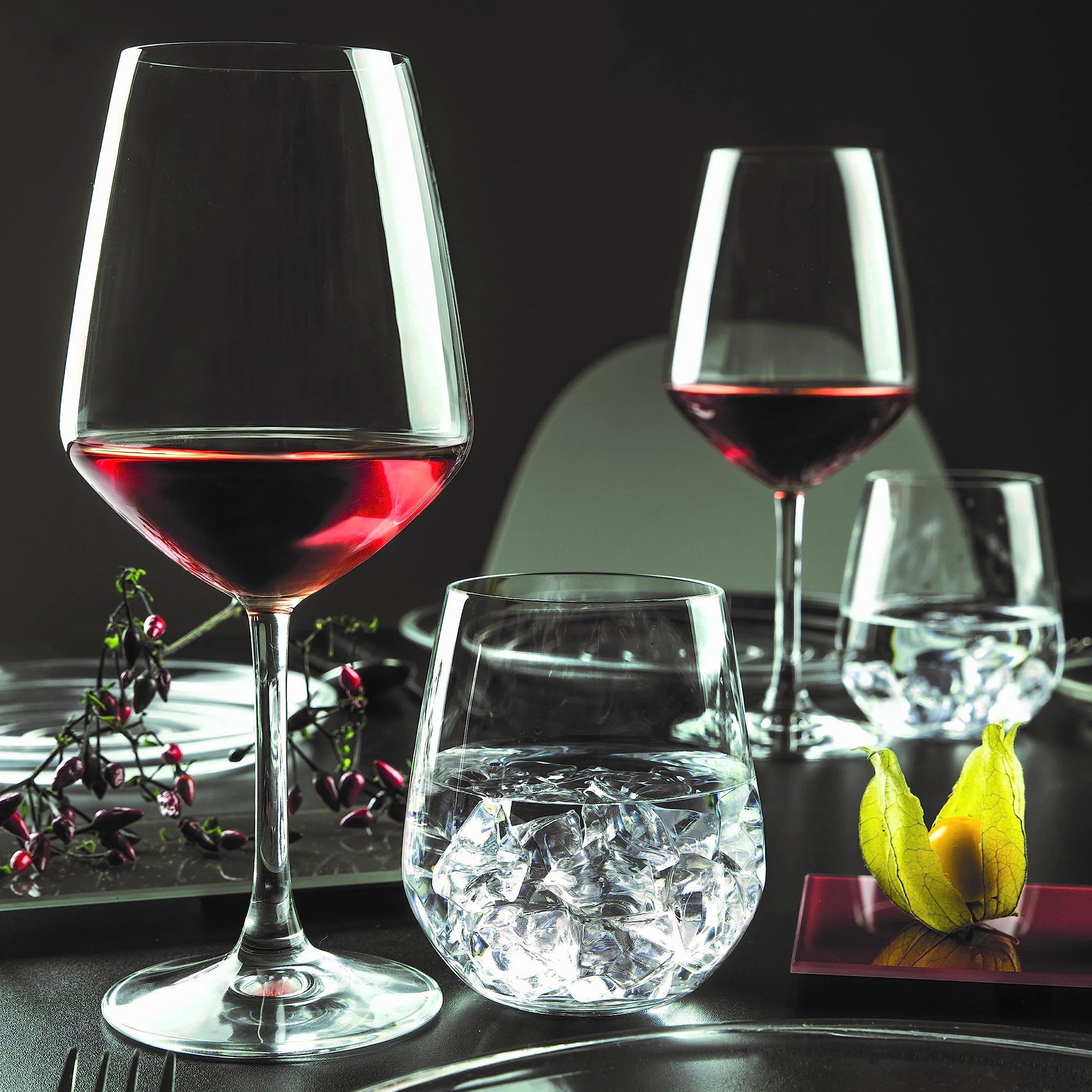 RCR Cristalleria Italiana S.p.a. Aria Set 6 Calici in Vetro Universum 55 cl Transparente
