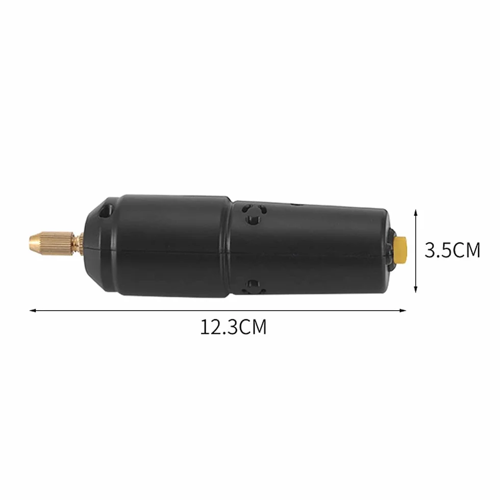 Mini trapano elettrico, mini trapano per fori in perline di cristallo con 10 punte per trapano in legno, portachiavi, ciondoli, orecchini (10 punte (0,8-1,2 mm))