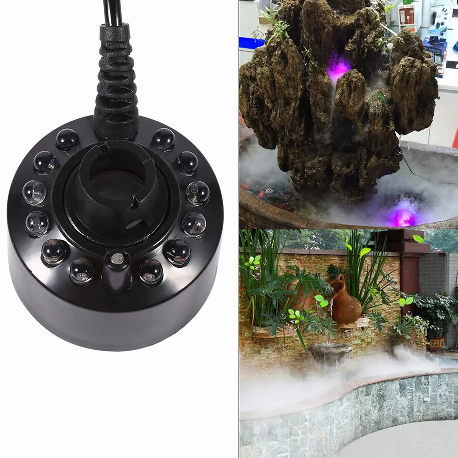 Umidificatore a Ultrasuoni a LED 24V con Luci Cambia Colore