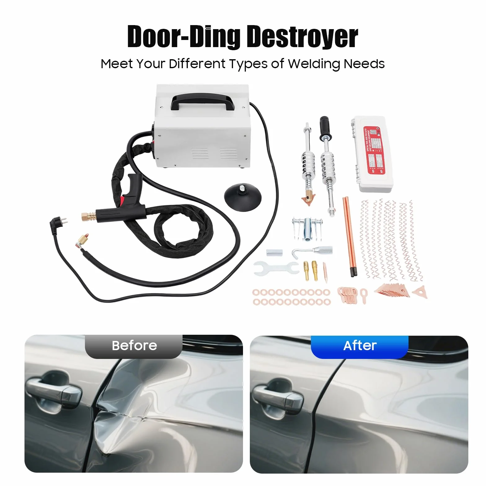 3 KW 3500 A carrozzeria Pro Spot Spotter saldatrice a punti, 220 V, strumento di rigonfiamento per modelli universali di veicoli con corpo in ferro
