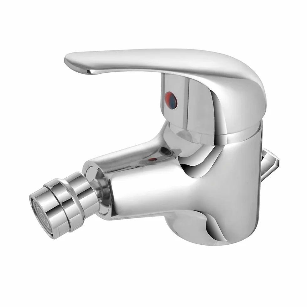 Set rubinetti bagno in ottone cromato lavabo bidet e vasca con kit doccia, scarico automatico incluso per lavabo e bidet, serie KANT