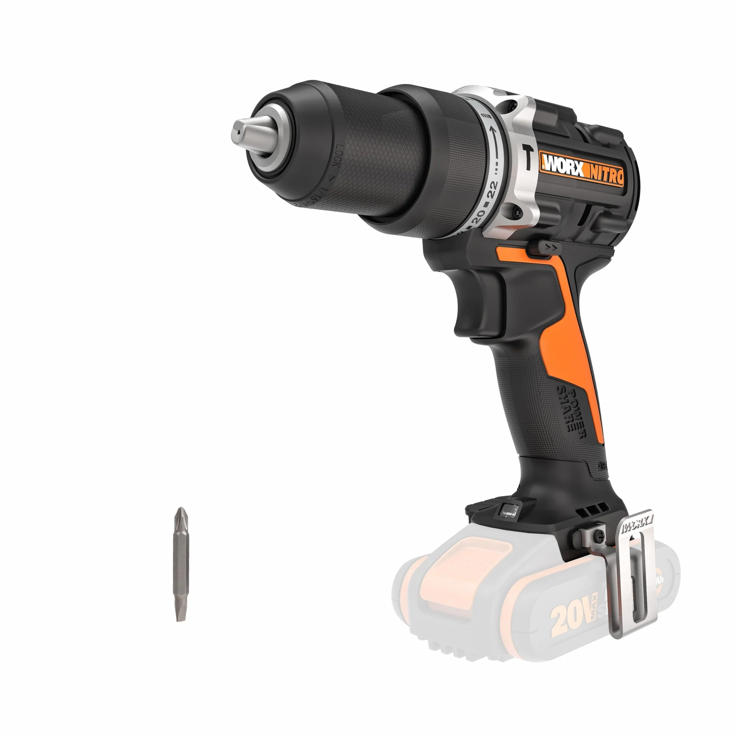 WORX WX352.9 Avvitatore a Percussione a Batteria 20V