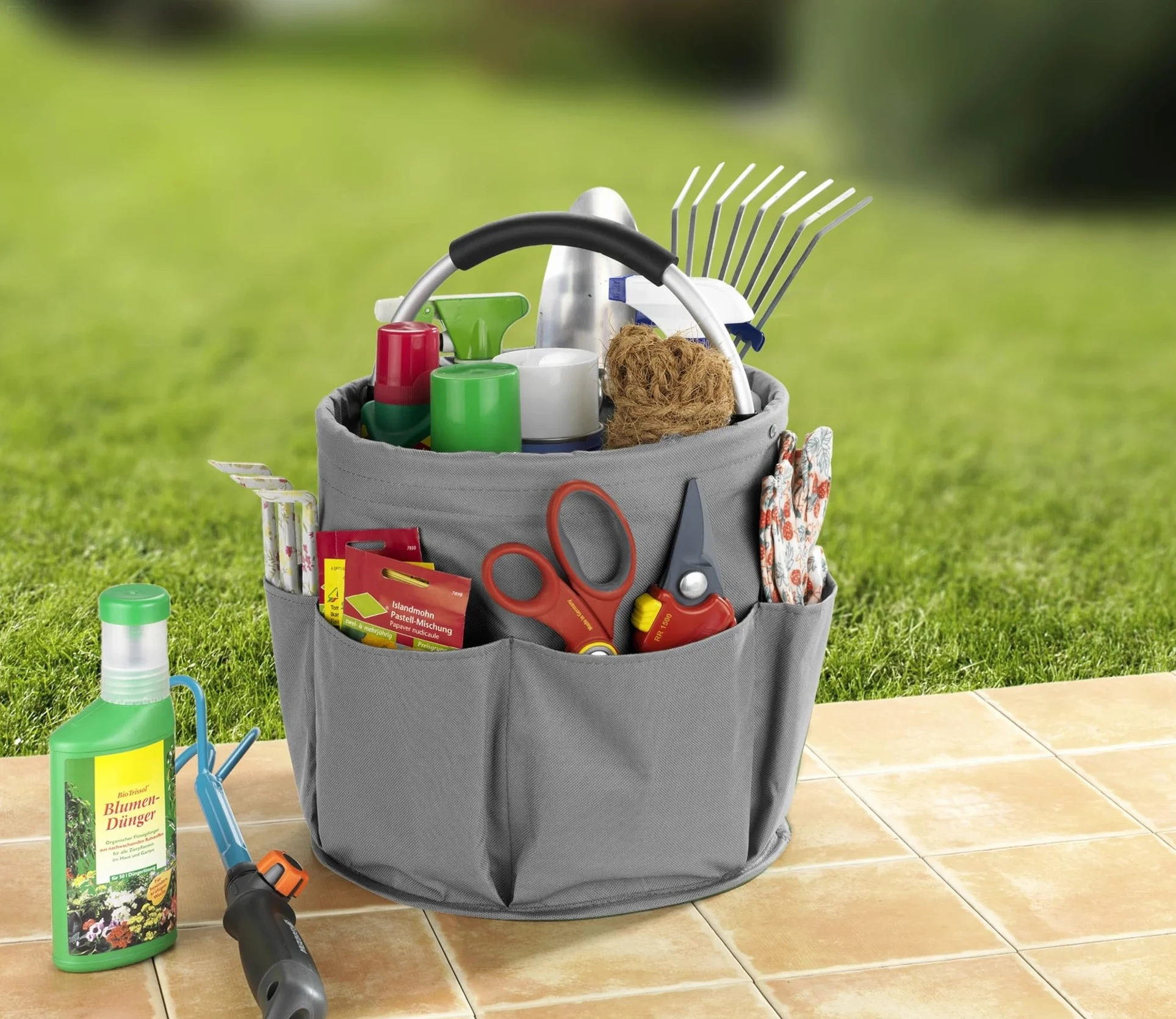 WENKO Organizer 6 scomparti Ø 28 x 26,5 cm antracite