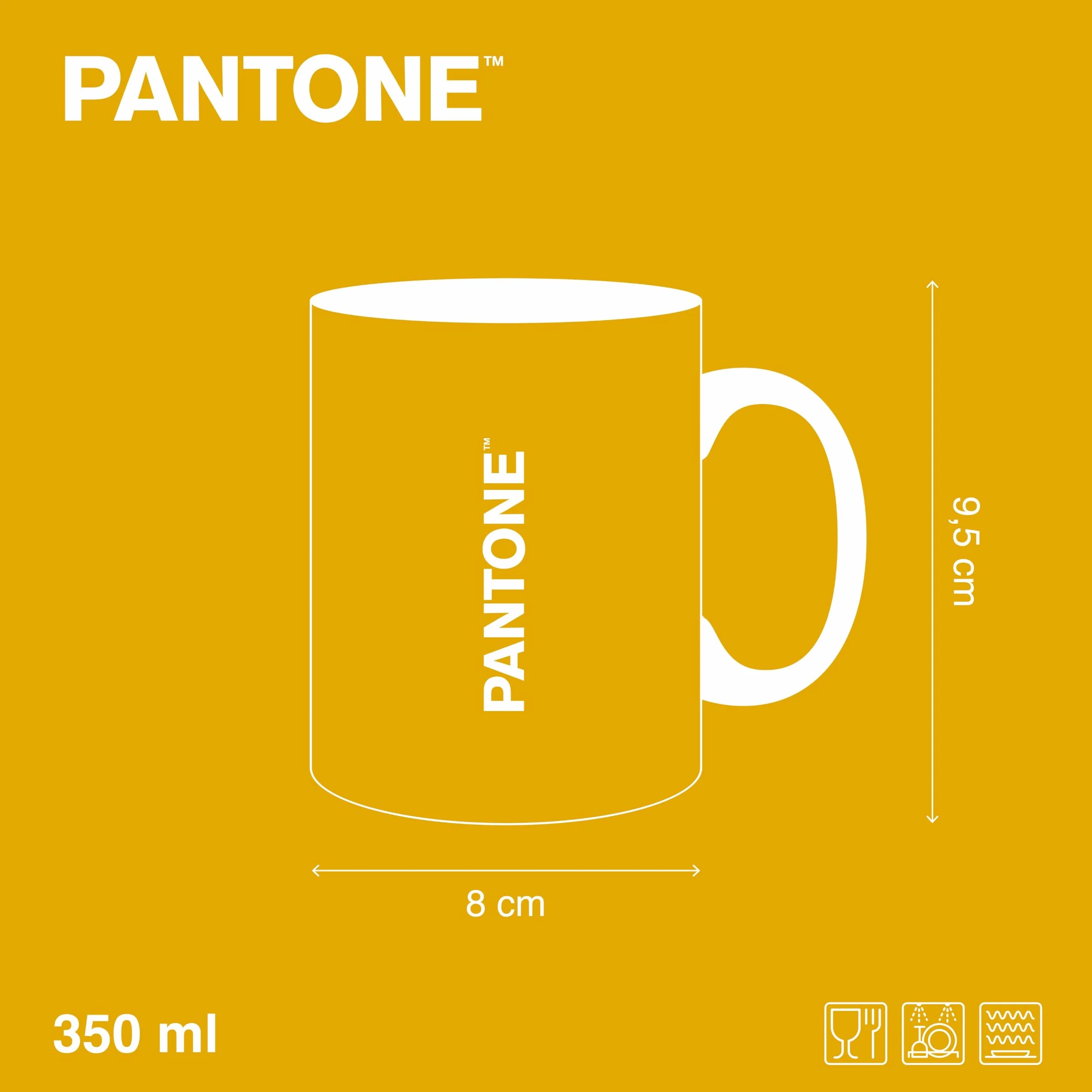 Tazza Colazione Personalizzata Pantone in Porcellana 350ml