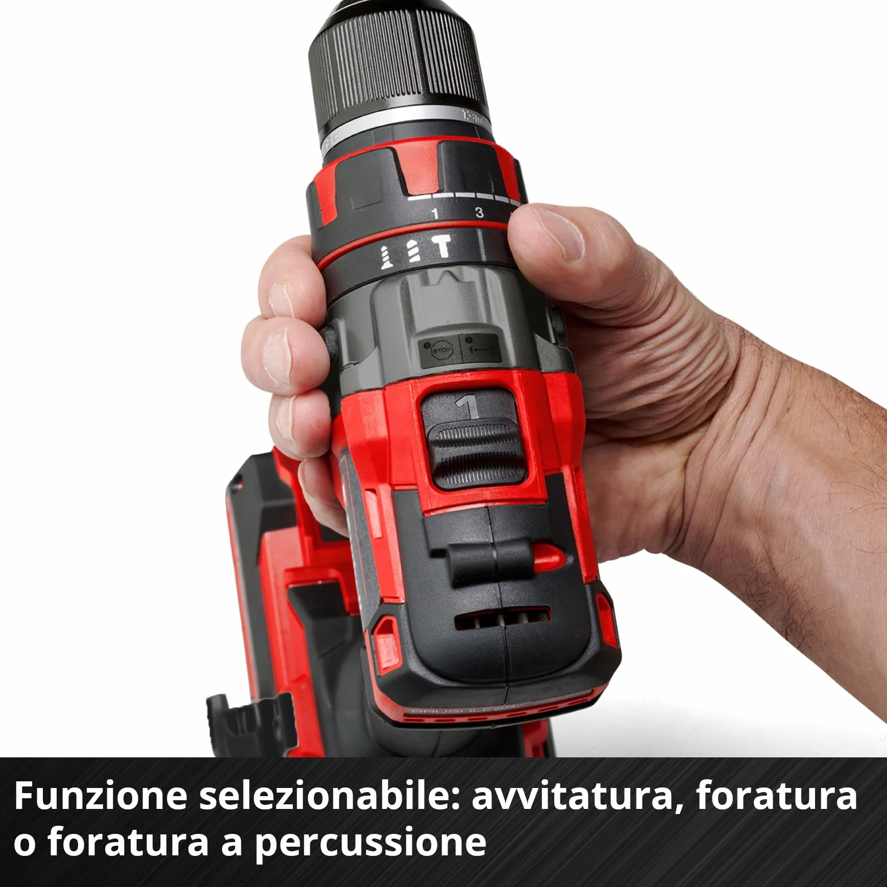 Einhell Professional trapano a percussione a batteria TP-CD 18/80 Li-i BL-Solo Power X-Change (18 V, Brushless, 80 Nm, funzione percussione, 2 velocità, mandrino 13 mm, senza batteria)