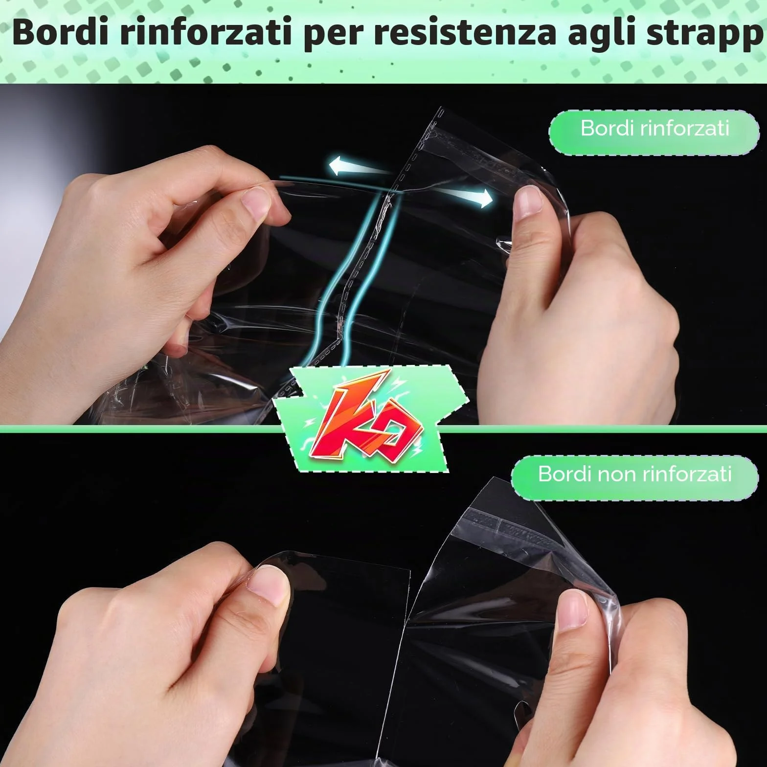 JIANTA 100 Pezzi A3 Cellophane Bags, Autosigillanti Trasparente Cellophane Sacchetti per Opere d'Arte/Foto/Cartoline/Stampe, Sacchetti per Imballaggio, Borse da Esposizione, 31cm x 46cm