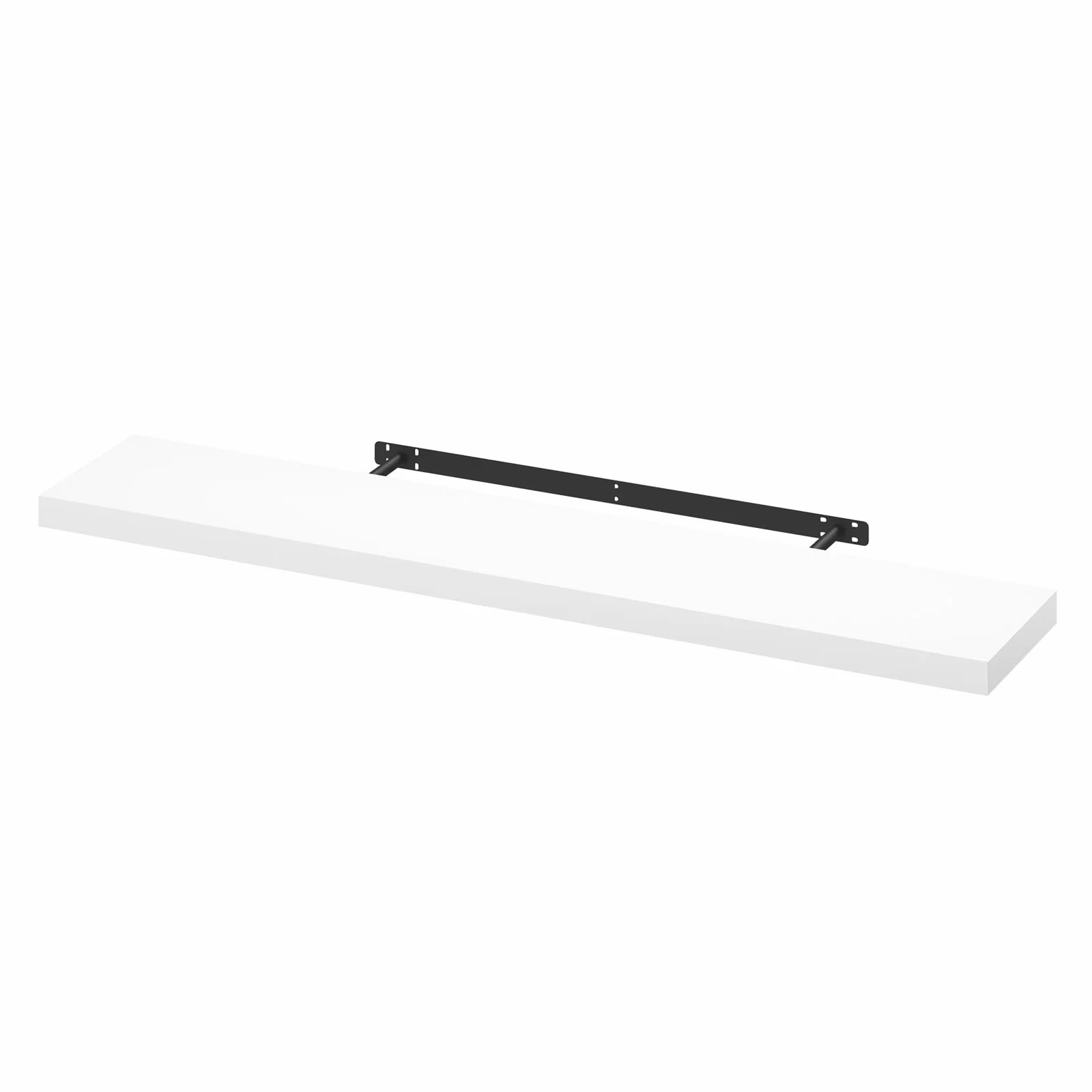 WOLTU Mensola da Muro Rettangolare Scaffale Libreria a Parete Decorazione per Cameretta Ufficio Porta CD/Dvd in Legno Bianco 120cm RG9315ws
