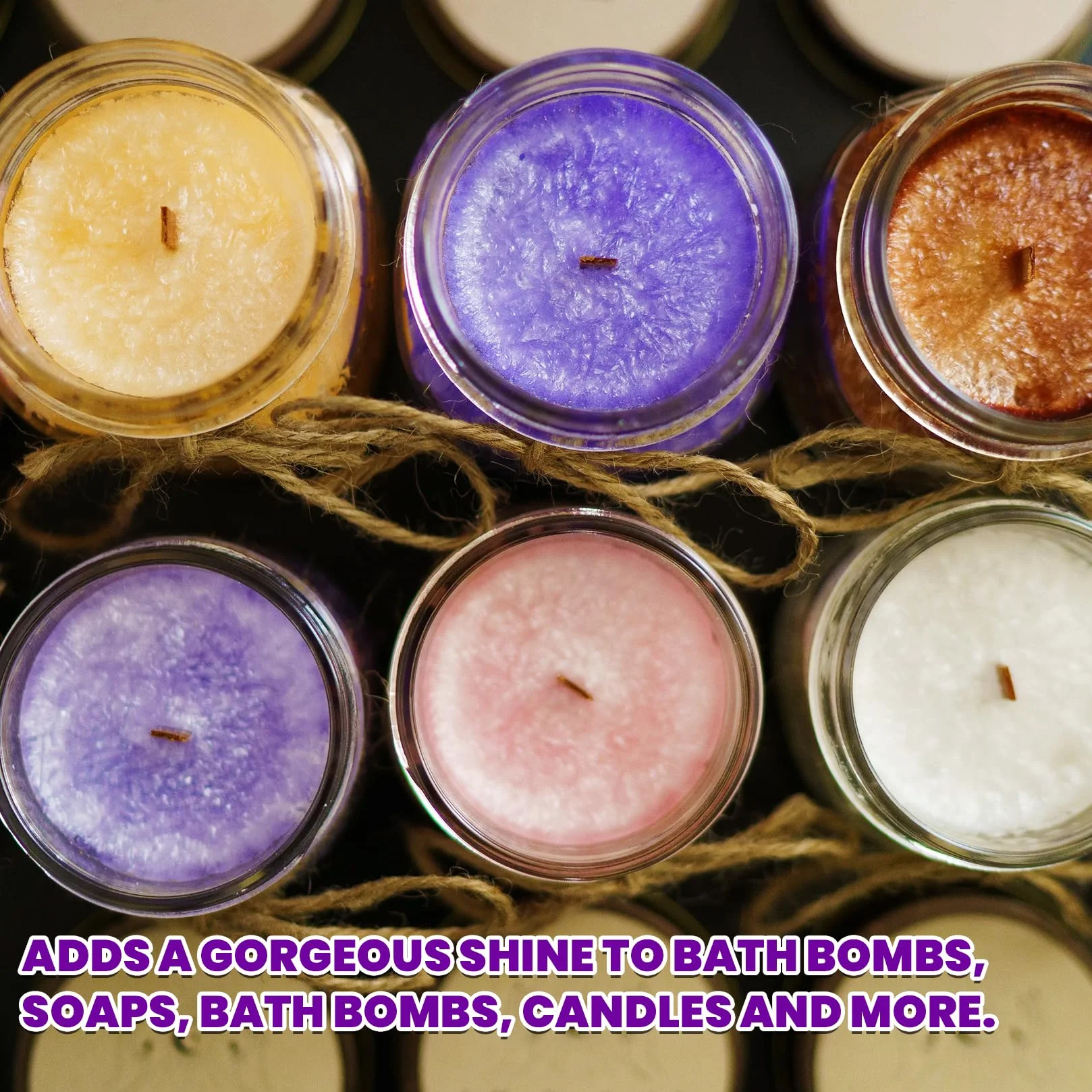 Polvere di Mica 27 Colori, Perlescente Resina Epossidica Pigmento Kit, Adatto Per Lucidalabbra, Smalto per Unghie, Trucco, Resina Epossidica, Produzione Di Candele, Bomba Da Bagno(5 g per bottiglia)