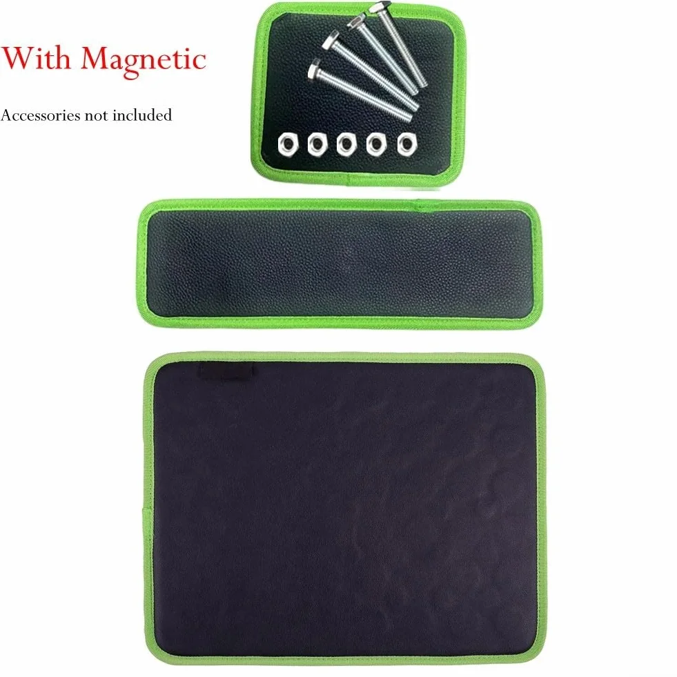 Vassoio magnetico per attrezzi e piccole parti metalliche, tappetino magnetico progettato per riparazione auto e organizzazione officina (S)