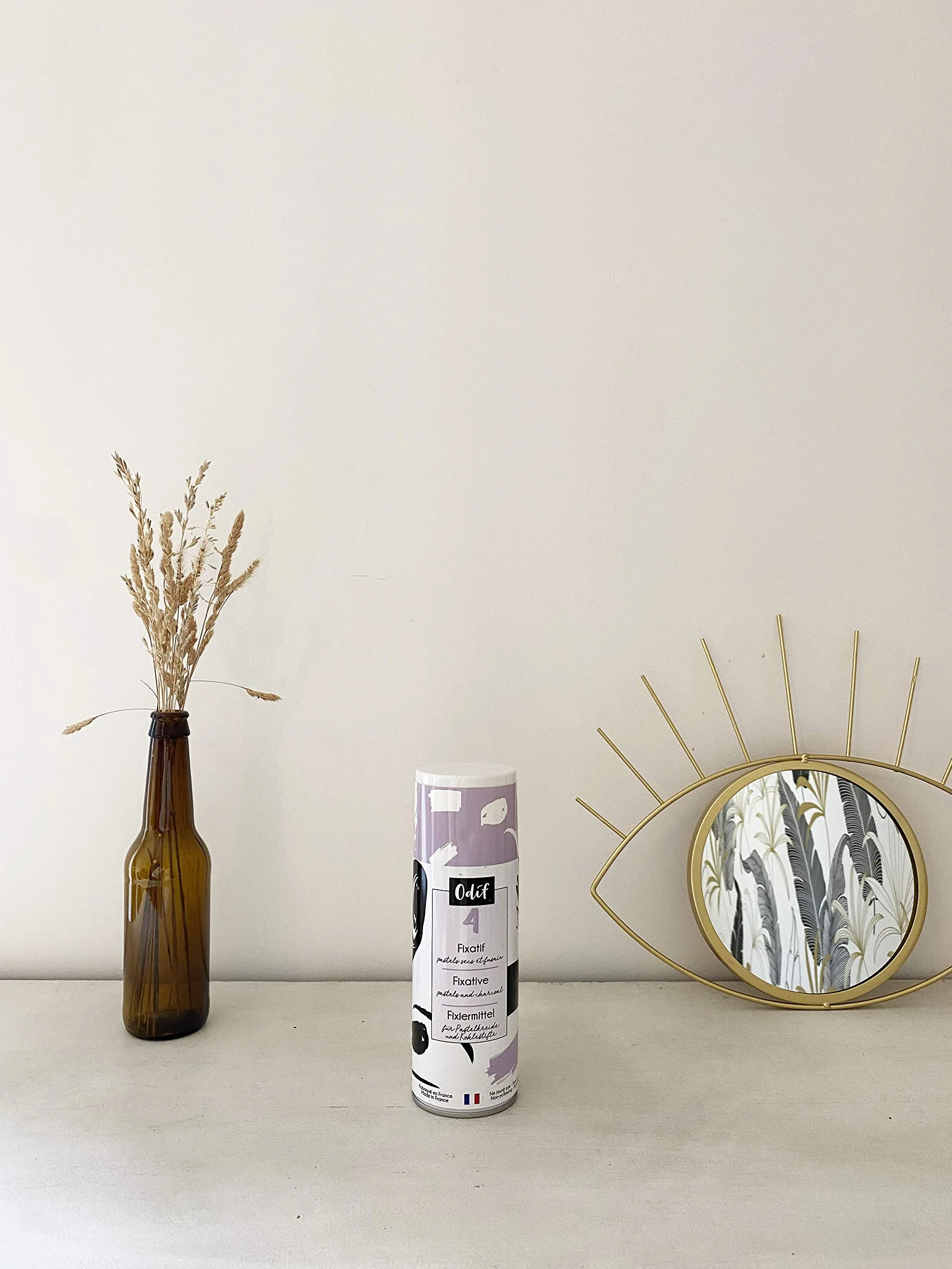Odif - Fissativo a spruzzo - Fissa i pigmenti dei pastelli secchi, matite e carboni - Trasparente - Made in France - Spray da 400 ml