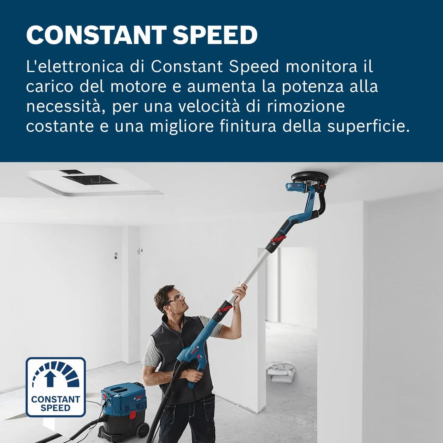 Bosch Professional Levigatrice per Cartongesso GTR 55-225 550W Ø215mm