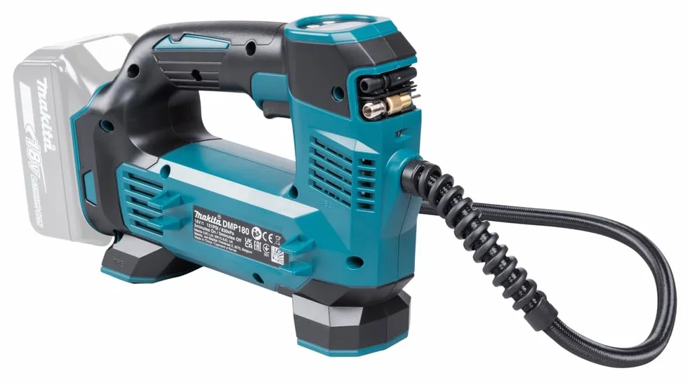 Makita COMPRESSORE ARIA PORTATILE 18V 0.83MP+LED+AUTOSTOP, nero