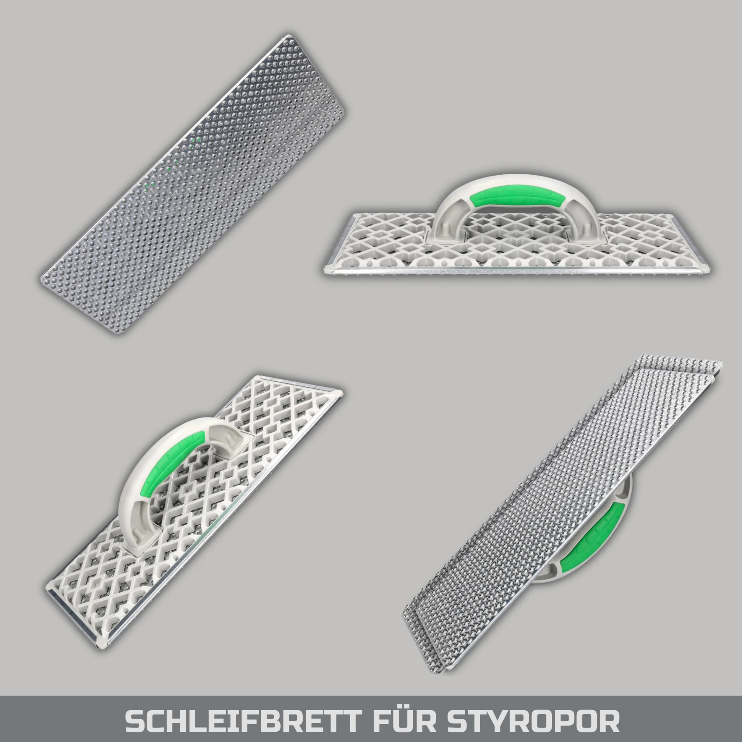 ToolSpace GRANDE Raspa per Styropor, Tavoletta Abrasiva, Levigatrice 380x160mm, Raspa per Styropor, Raschiatore per Styropor, Tavoletta di Raspa, Plastica, Zincata, Lamiera d'Acciaio, Livellamento di