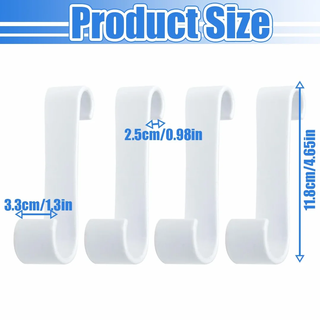 Ganci Termoarredo Bagno 4 Pezzi, Gancio per Radiatore in Plastica per Scaldasalviette