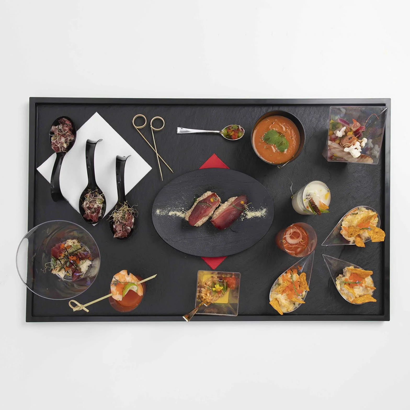 Cucchiaio Catering a Forma di Lacrima Colore Trasparente 50 unità 10,1 x 5 cm Plastica Riciclabile