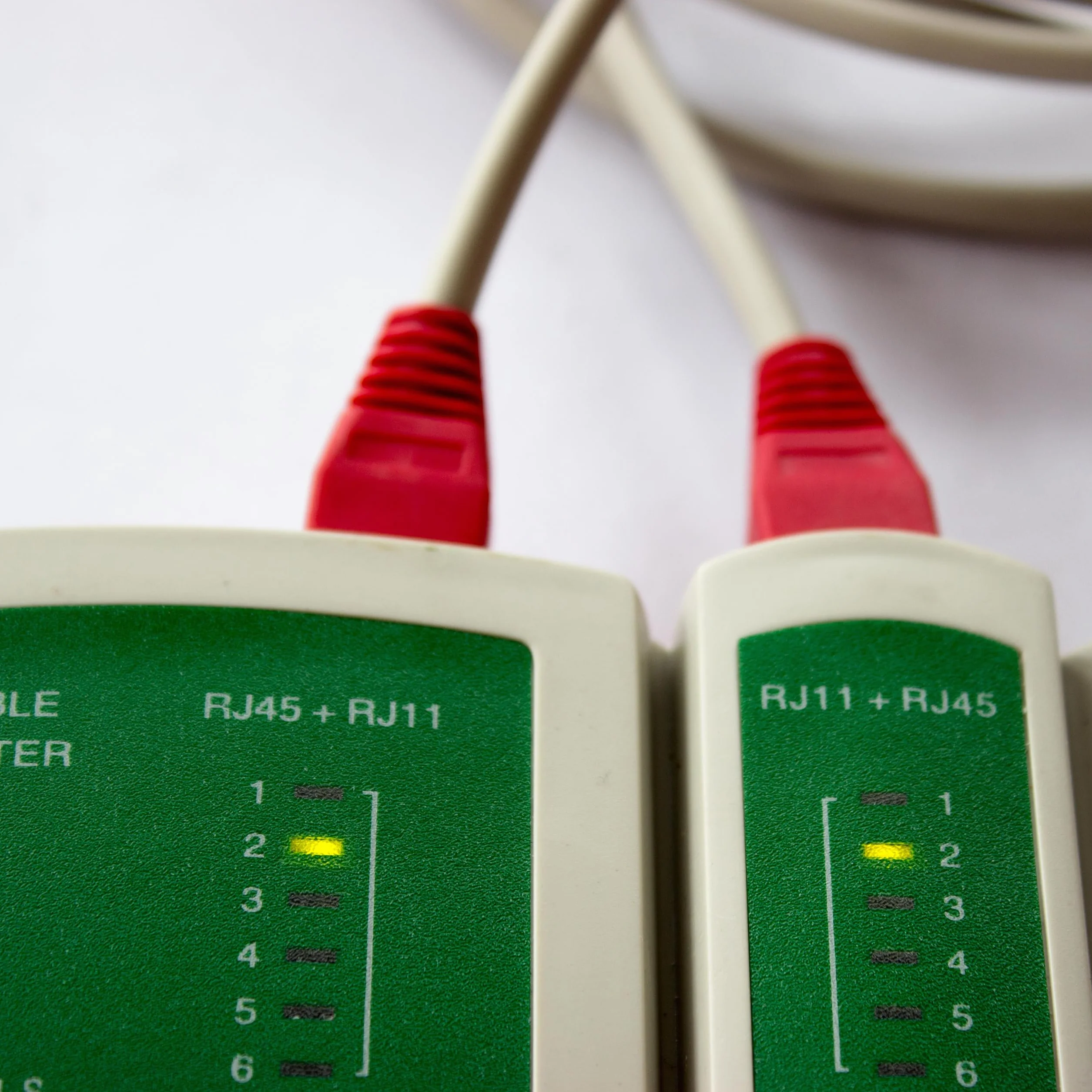 Retoo Tester Cavo di Rete, Patch LAN, RJ11 RJ12 RJ45, Professionale, Tester Collegamento, Verifica Cavi, Strumento di Test per Cavi Ethernet, 10,5 x 10 x 2,5 cm, Grigio-Verde