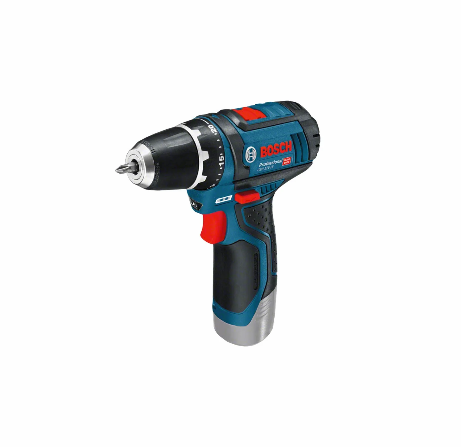 Bosch Professional Sistema 12V Trapano Avvitatore GSR 12V-15, Incl. Batteria 2x2.0 + Caricabatterie, Set Accessori 39 Pz., In Borsa, Amazon Exclusive Set
