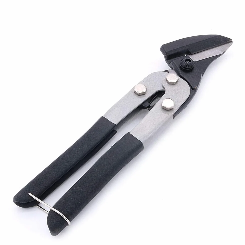 NUZAMAS Cesoie resistenti per latta, taglio dritto, taglierine sottili per lamiera di acciaio, taglio industriale dei metalli, 27 cm