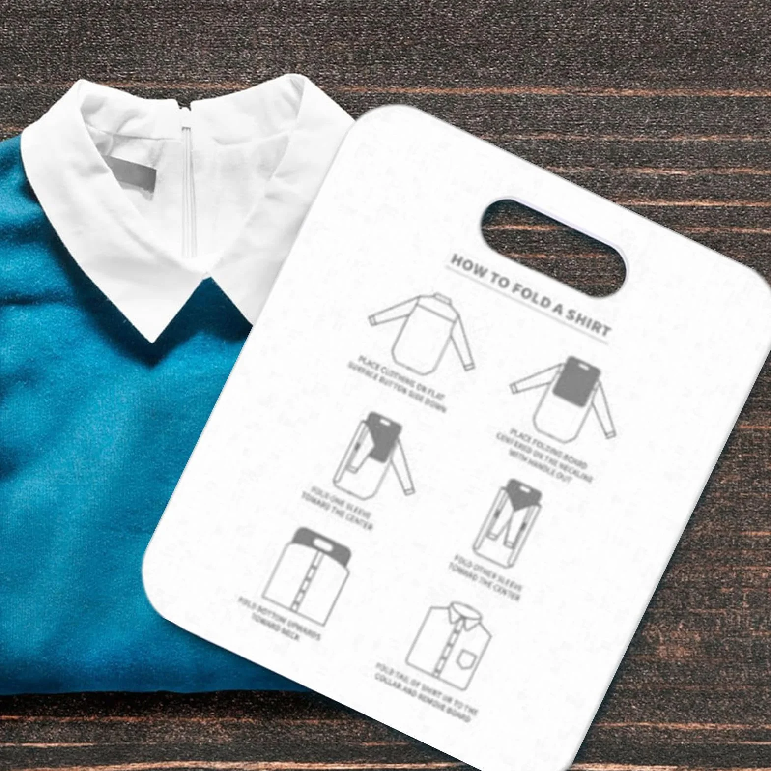Utensile pieghevole per vestiti, pieghevole per vestiti e magliette, facile e veloce, per bambini e adulti per piegare i vestiti